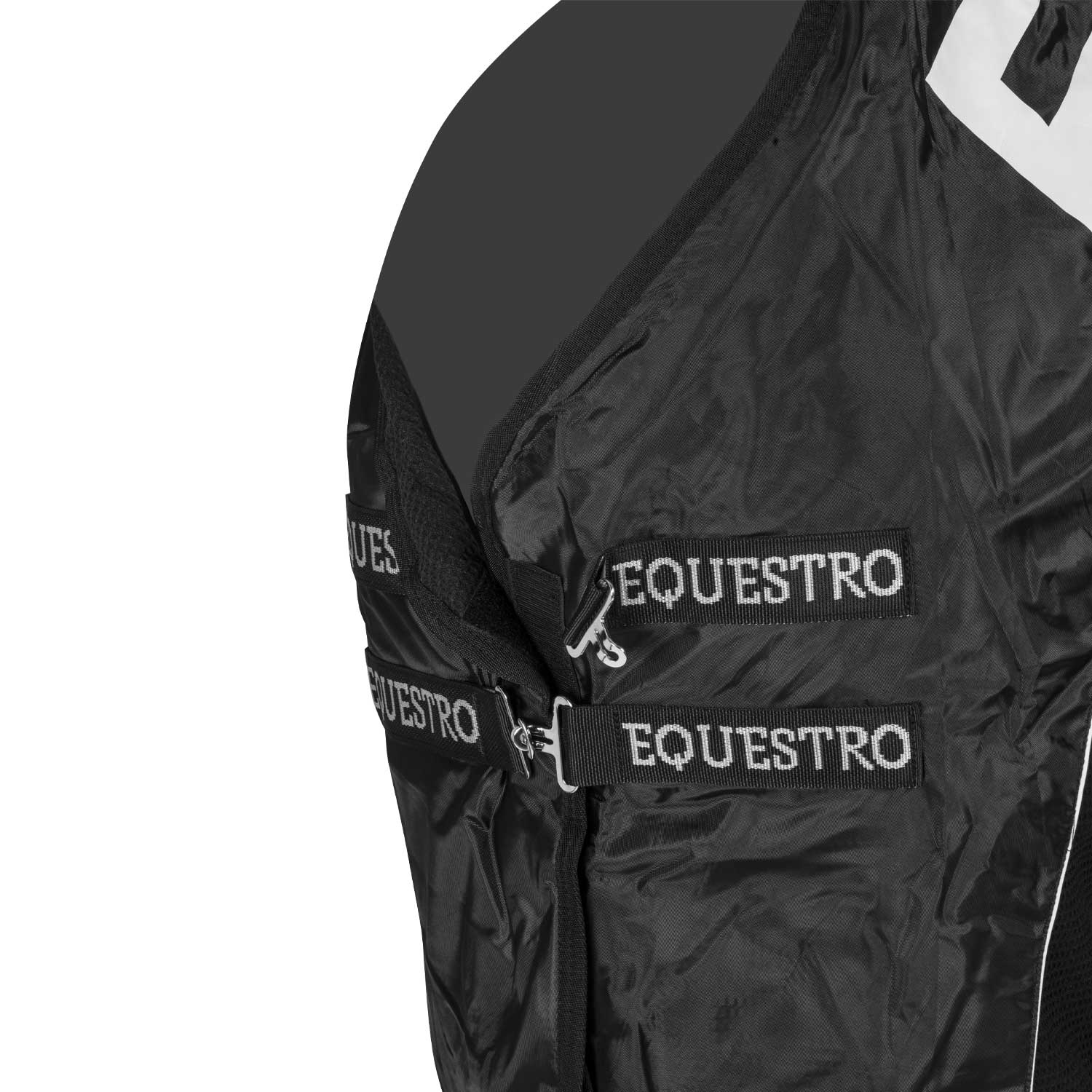 Coperta da Box Equestro in tessuto Waffle con logo a contrasto