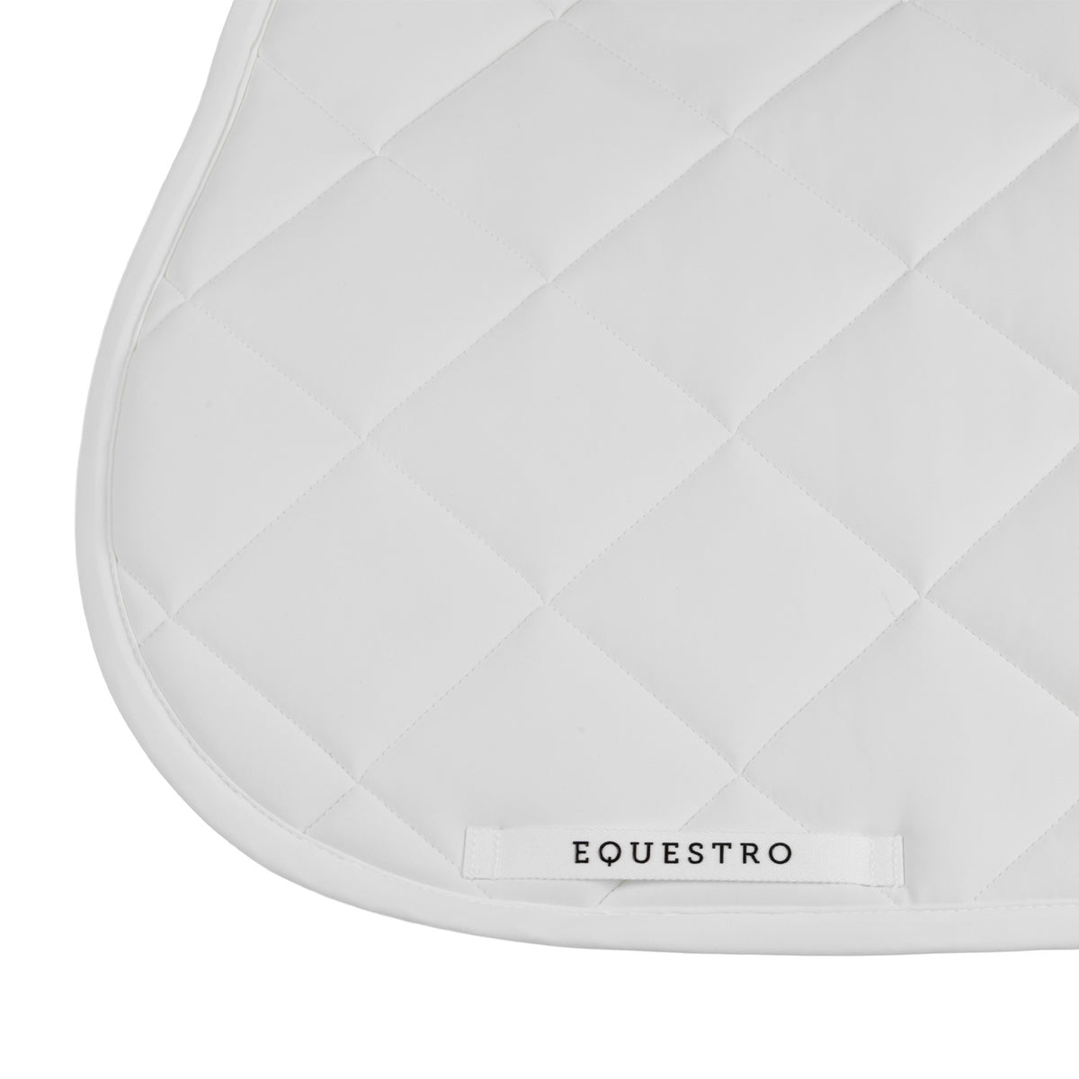 Equestro Sottosella da Salto con Trapuntatura a Rombi e Logo Ricamato