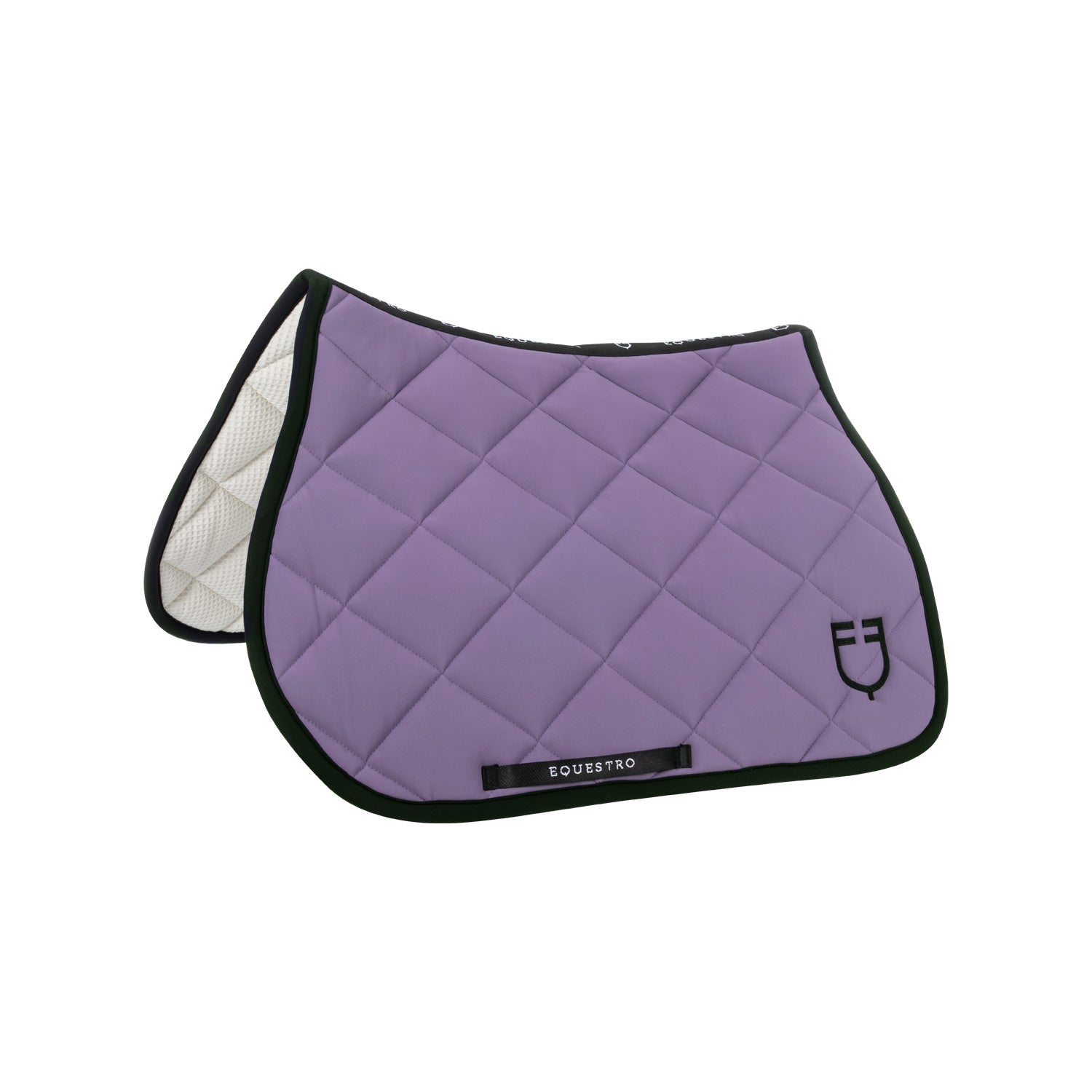 Sottosella Equestro jumping con logo ricamato black line edition