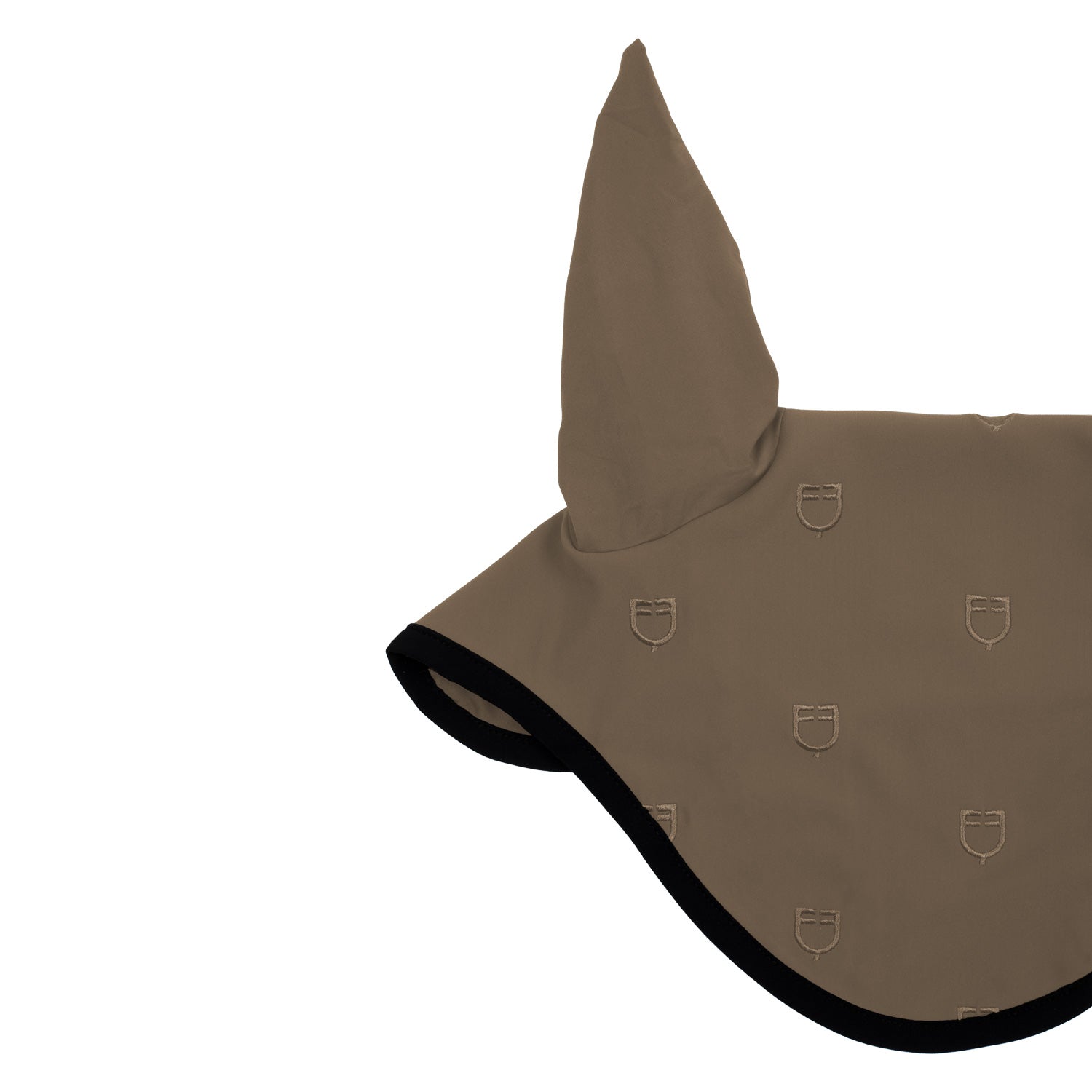 Equestro Cuffietta Multilogo in Tessuto Tecnico Line Edition nero
