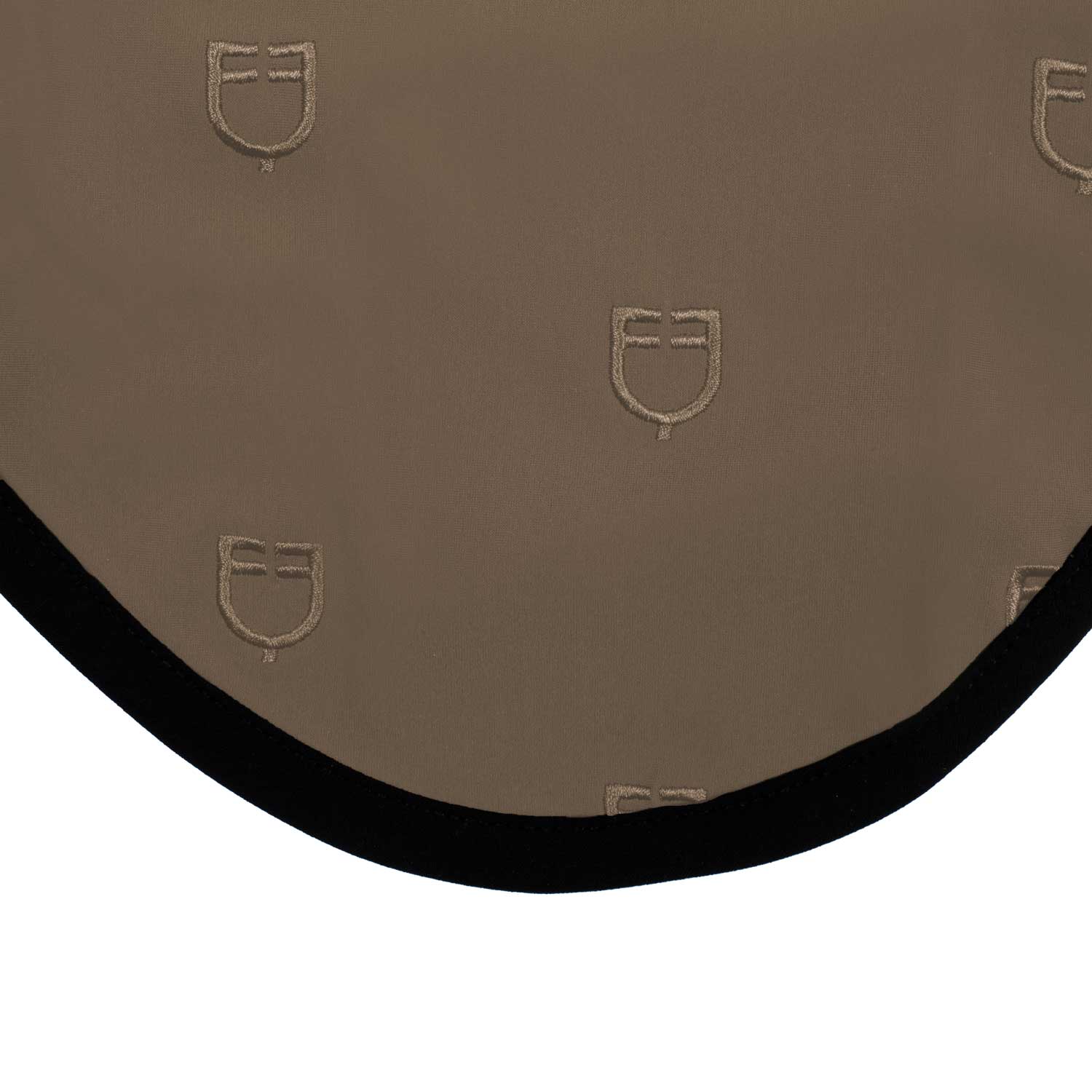 Equestro Cuffietta Multilogo in Tessuto Tecnico Line Edition nero