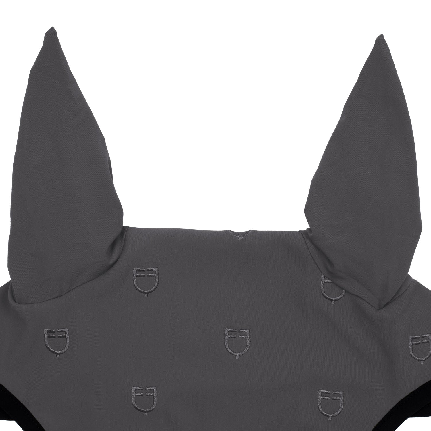 Equestro Cuffietta Multilogo in Tessuto Tecnico Line Edition nero
