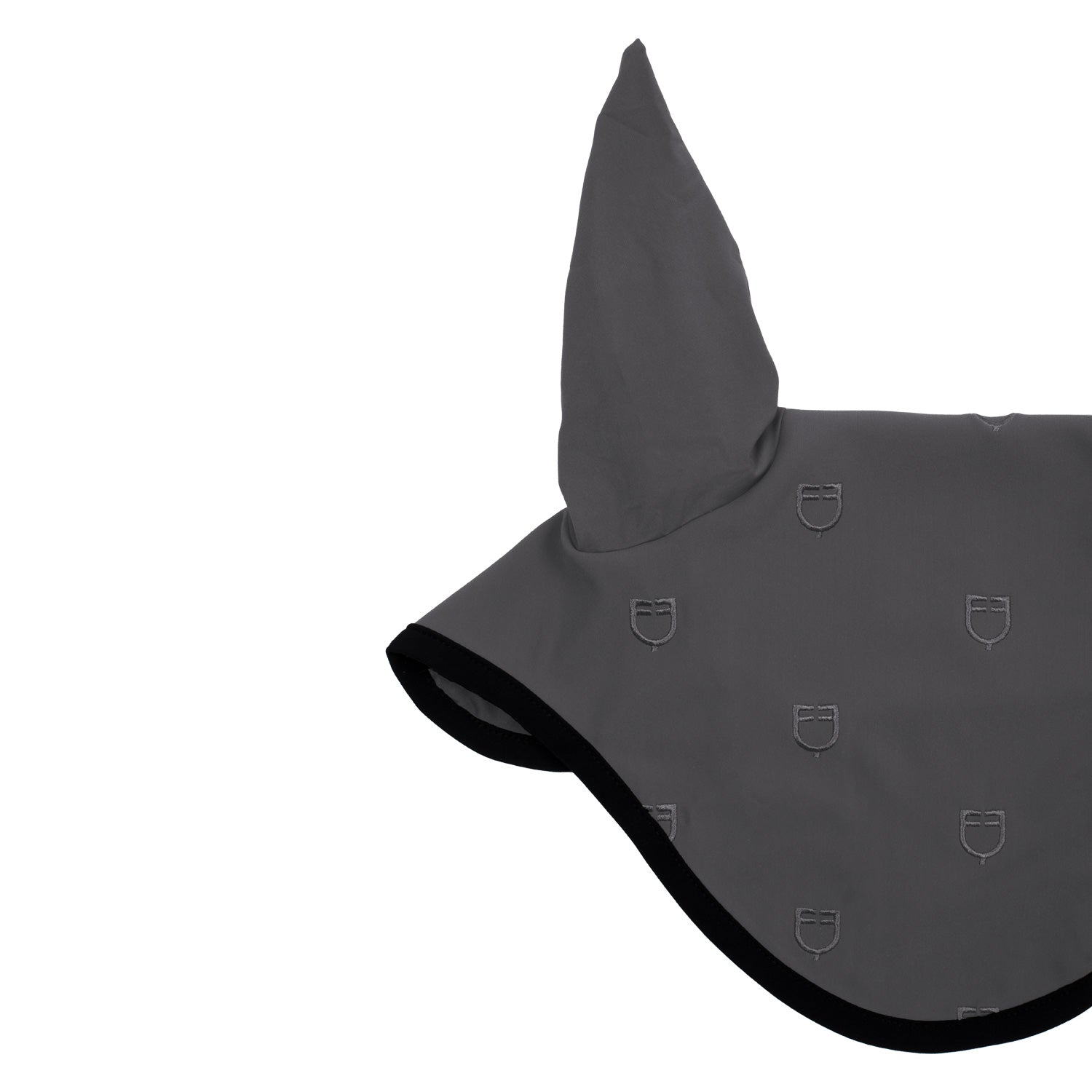 Equestro Cuffietta Multilogo in Tessuto Tecnico Line Edition nero