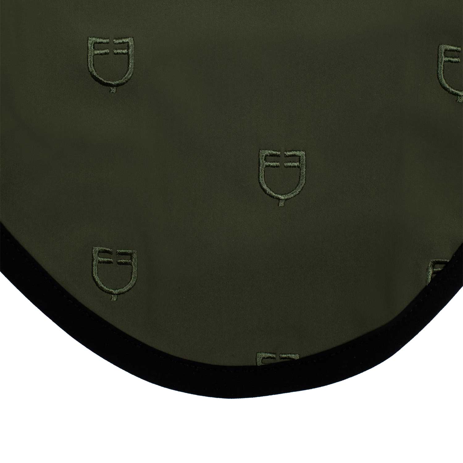 Equestro Cuffietta Multilogo in Tessuto Tecnico Line Edition nero