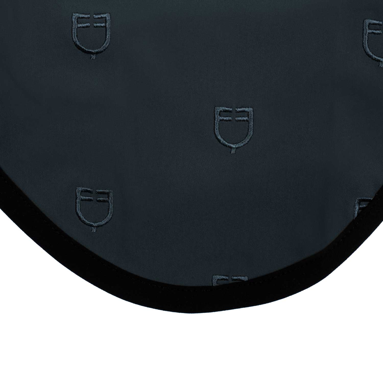 Equestro Cuffietta Multilogo in Tessuto Tecnico Line Edition nero