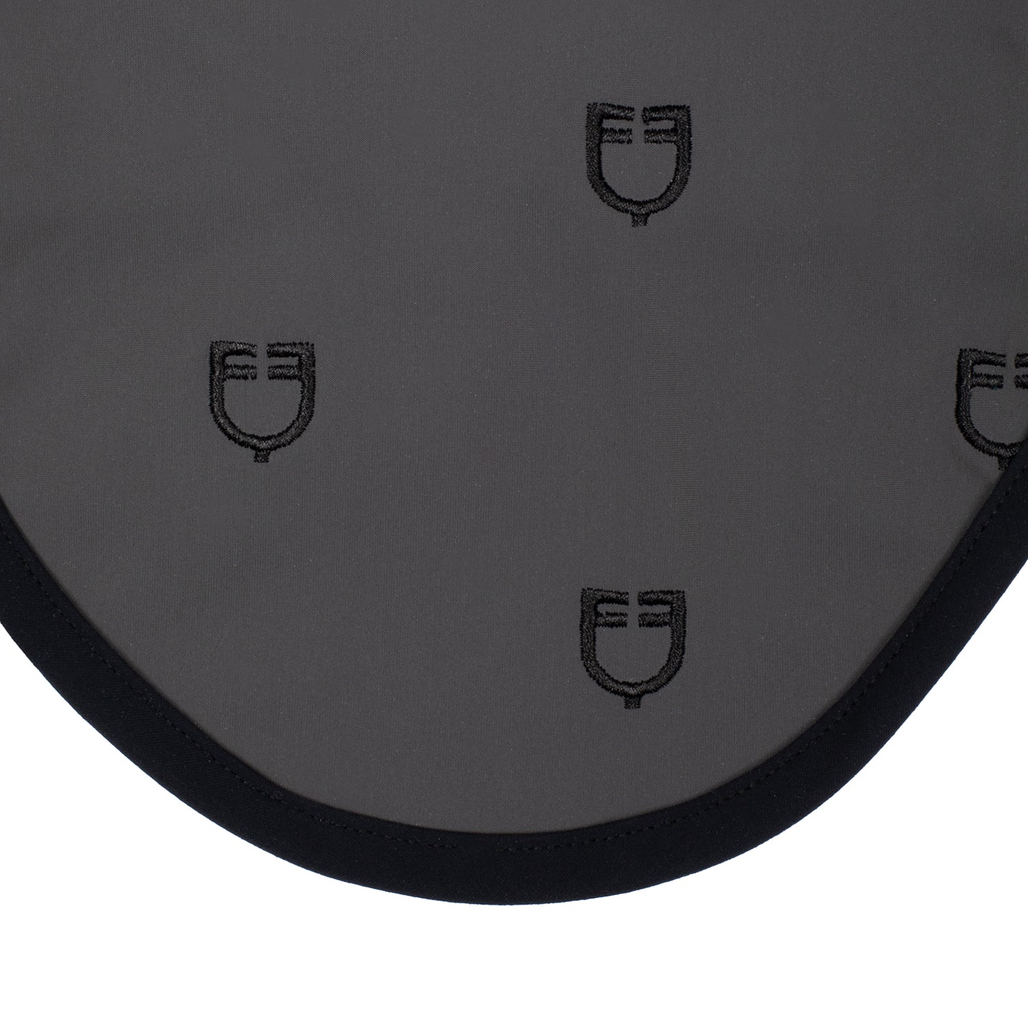 Equestro Cuffietta Multilogo in Tessuto Tecnico Line Edition nero