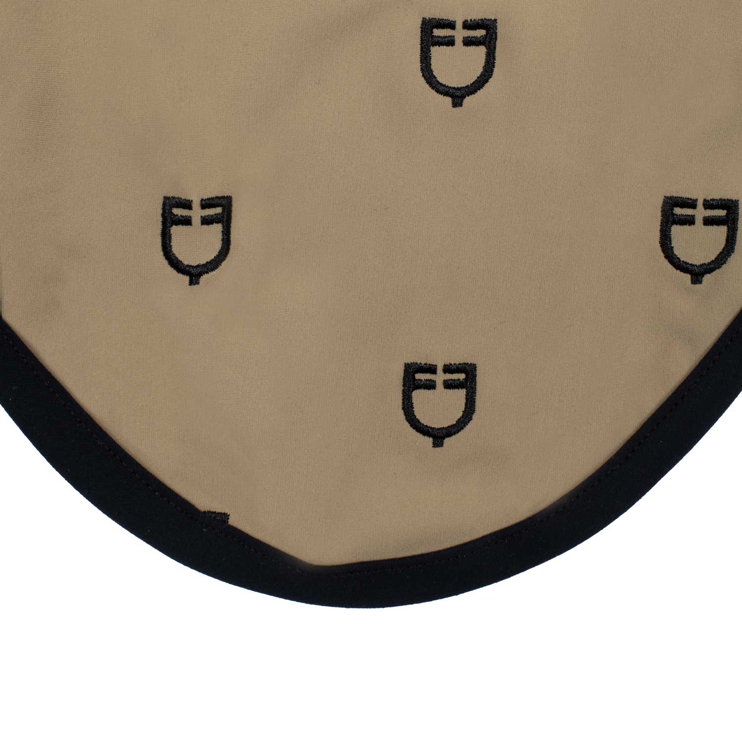 Equestro Cuffietta Multilogo in Tessuto Tecnico Line Edition nero
