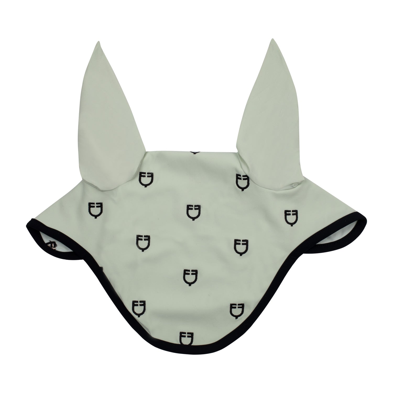Equestro Cuffietta Multilogo in Tessuto Tecnico Line Edition nero