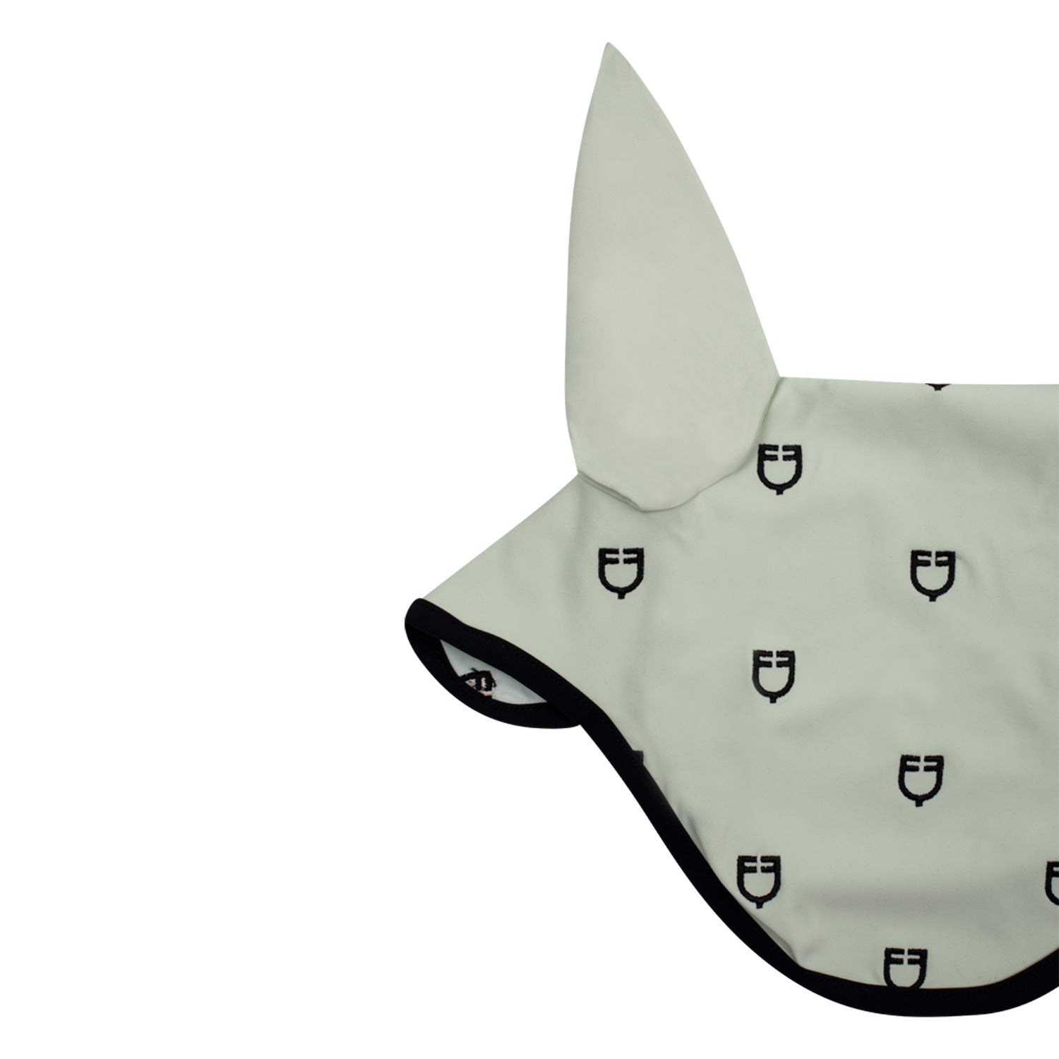 Equestro Cuffietta Multilogo in Tessuto Tecnico Line Edition nero