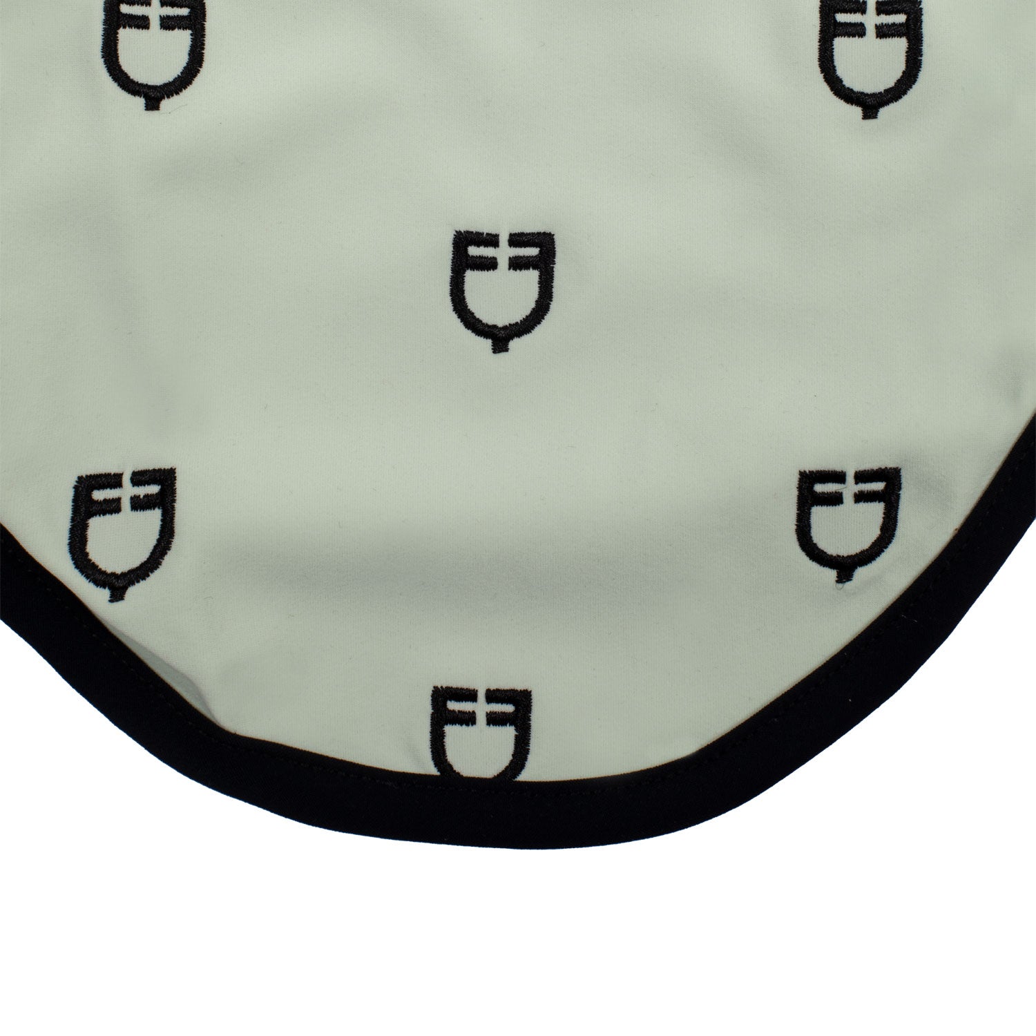 Equestro Cuffietta Multilogo in Tessuto Tecnico Line Edition nero