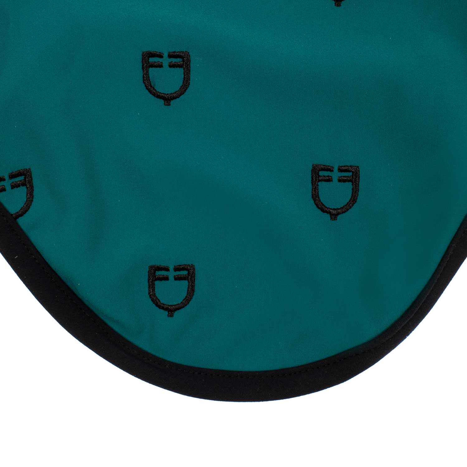 Equestro Cuffietta Multilogo in Tessuto Tecnico Line Edition nero