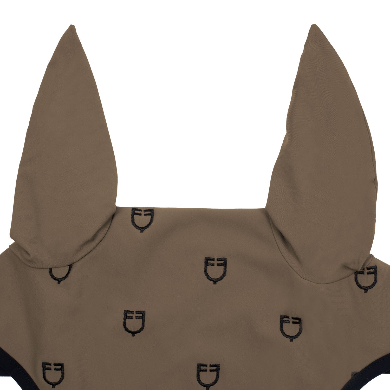 Equestro Cuffietta Multilogo in Tessuto Tecnico Line Edition nero