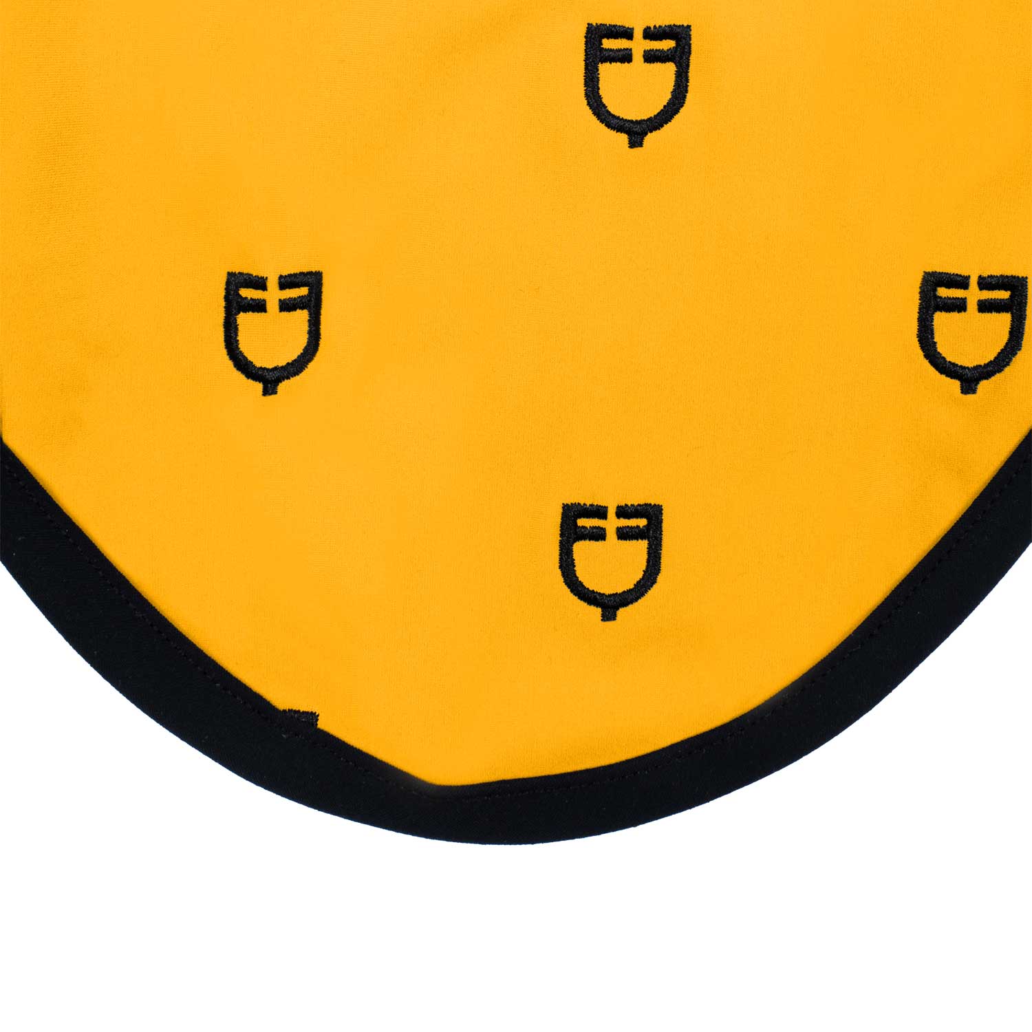 Equestro Cuffietta Multilogo in Tessuto Tecnico Line Edition nero