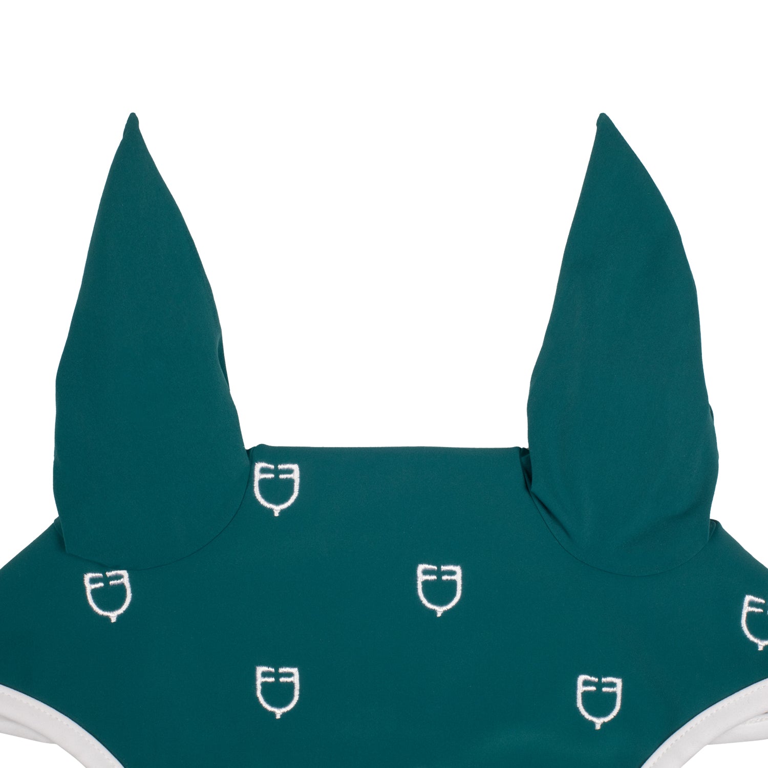Equestro Cuffietta Multilogo in Tessuto Tecnico Line Edition bianco