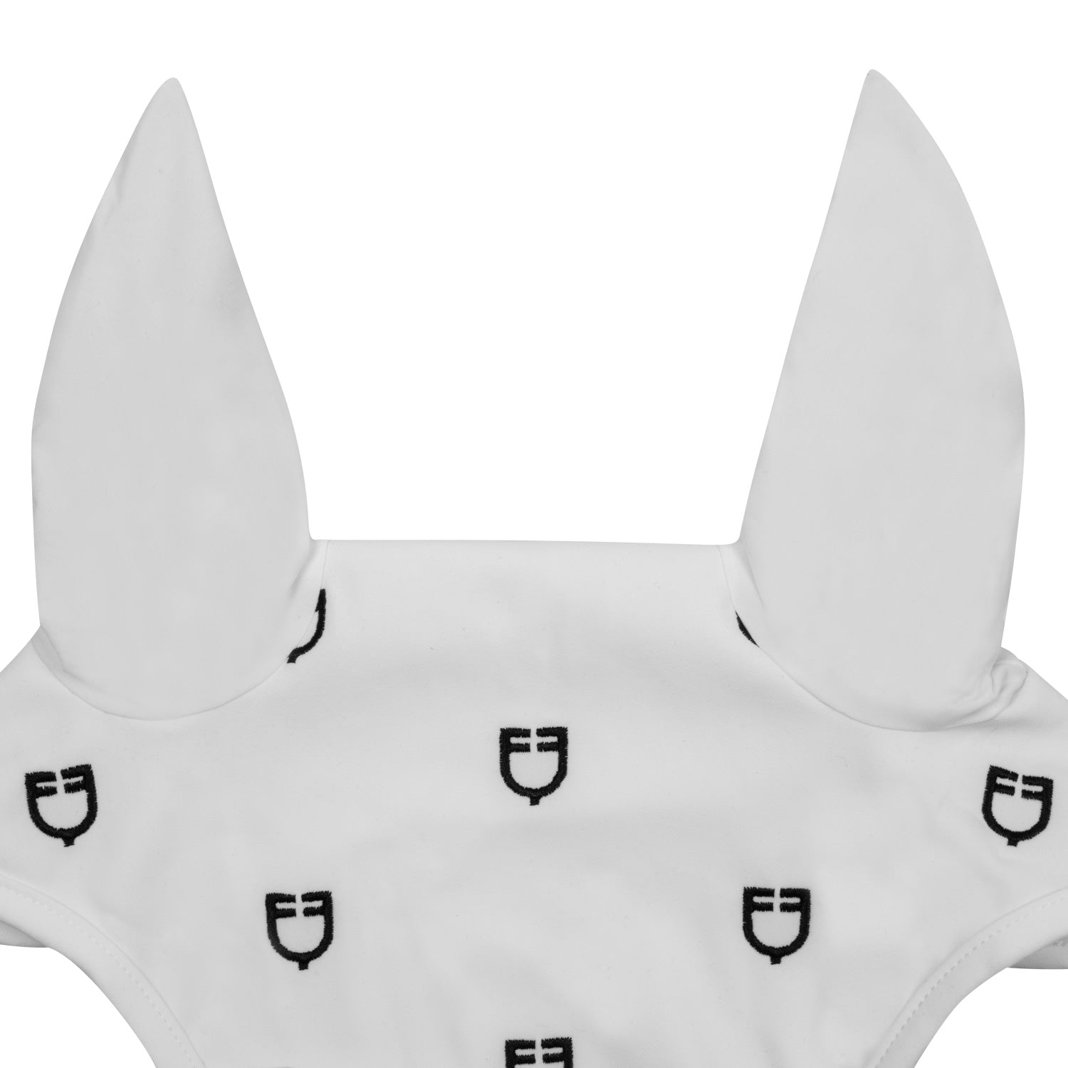Equestro Cuffietta Multilogo in Tessuto Tecnico Line Edition bianco