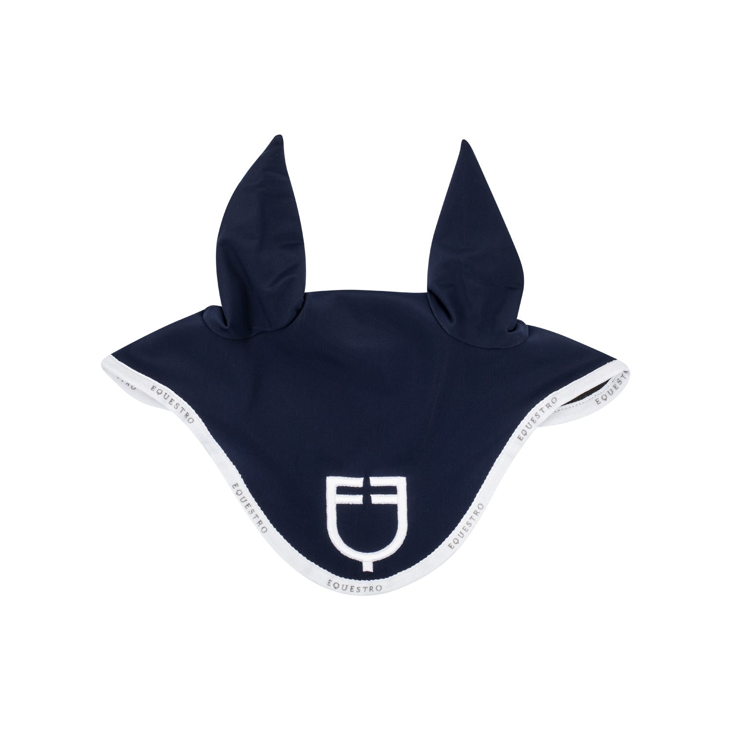 Equestro Cuffietta in Tessuto Tecnico con Logo per Cavallo