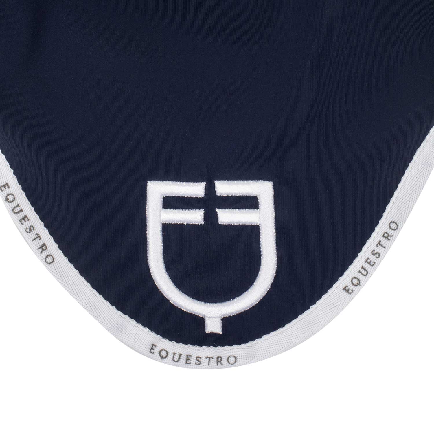 Equestro Cuffietta in Tessuto Tecnico con Logo per Cavallo