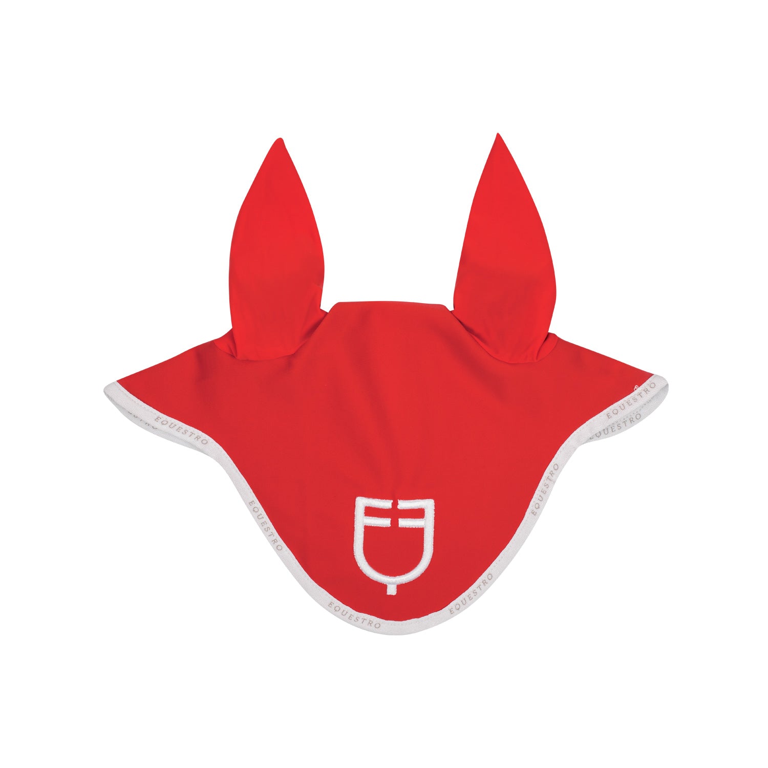 Equestro Cuffietta in Tessuto Tecnico con Logo per Cavallo