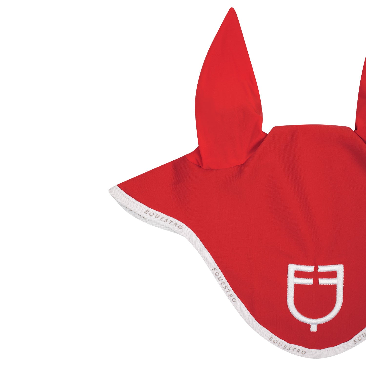 Equestro Cuffietta in Tessuto Tecnico con Logo per Cavallo