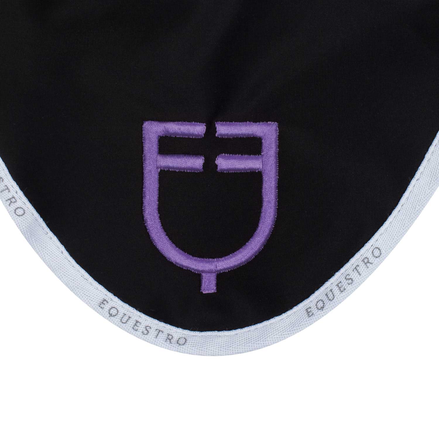 Equestro Cuffietta in Tessuto Tecnico con Logo Multicolor per Cavallo