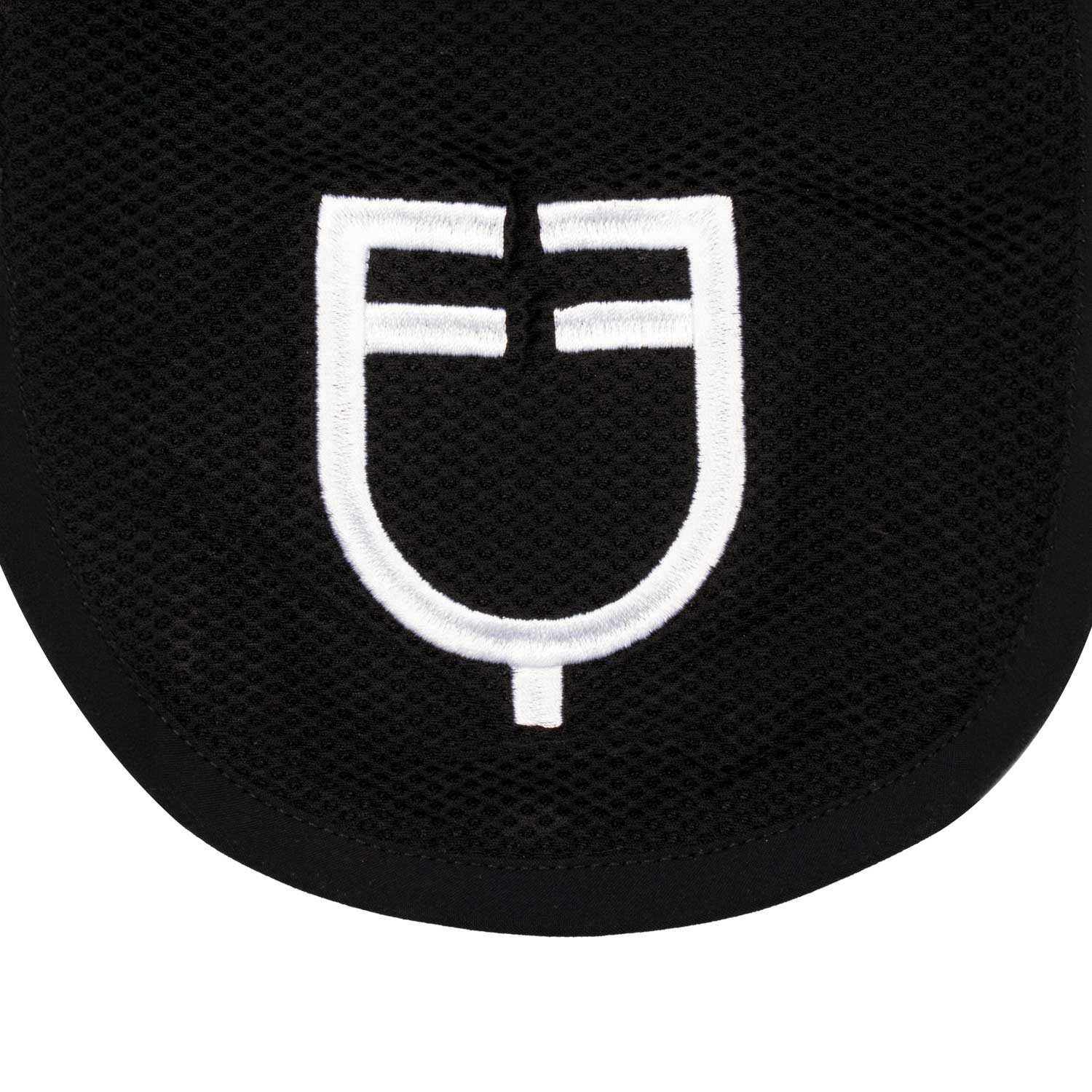 Equestro Cuffietta in Tessuto Traforato con Logo