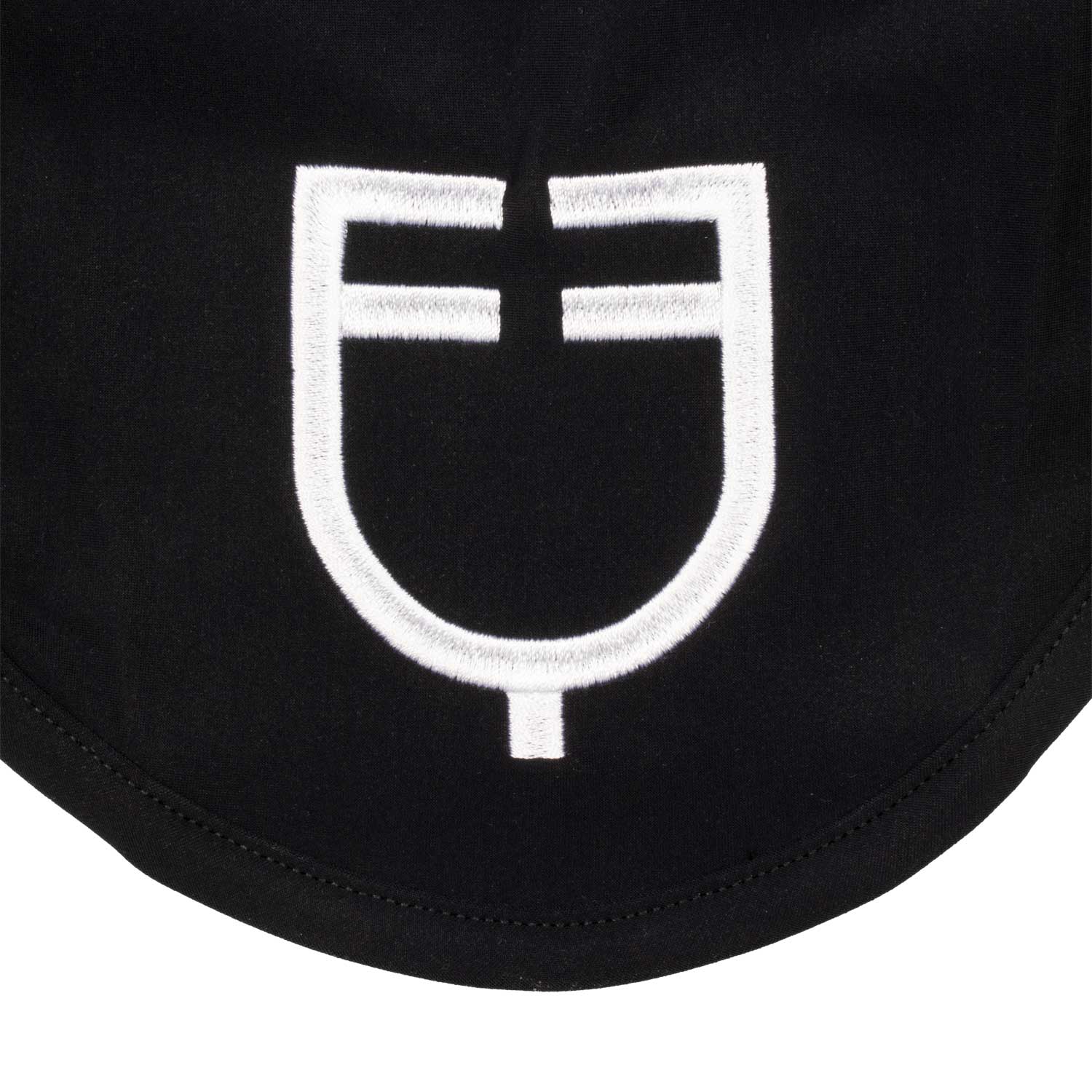 Equestro Cuffietta in Tessuto Tecnico Elasticizzato con Logo