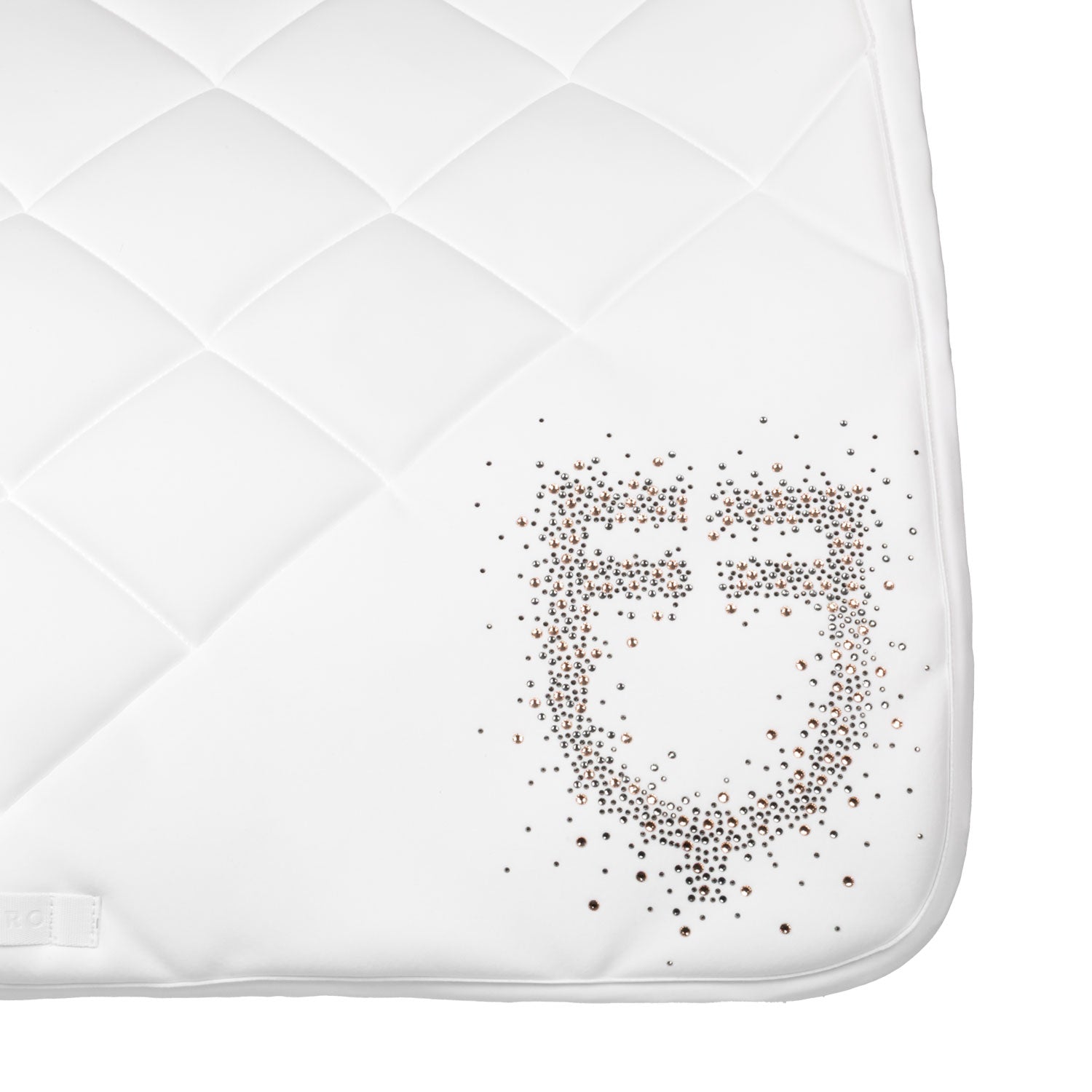Equestro Sottosella da Salto in Tessuto Tecnico con Logo Strass