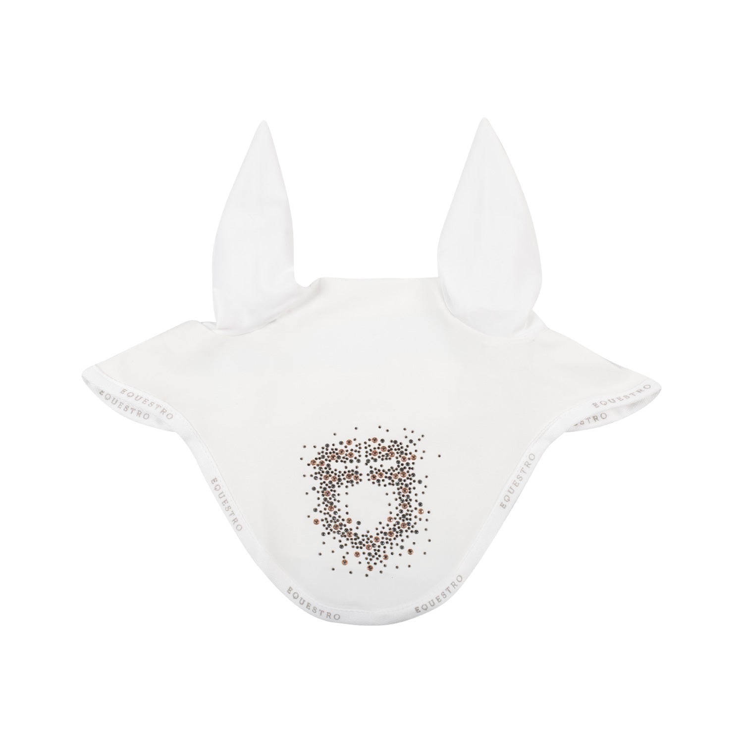Equestro Cuffietta in Tessuto Tecnico con Logo Glitter