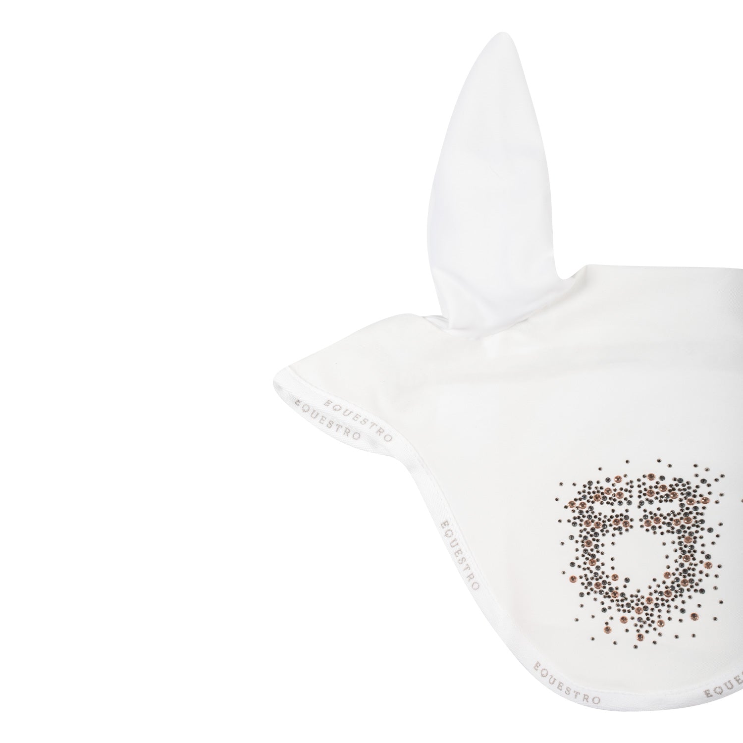 Equestro Cuffietta in Tessuto Tecnico con Logo Glitter