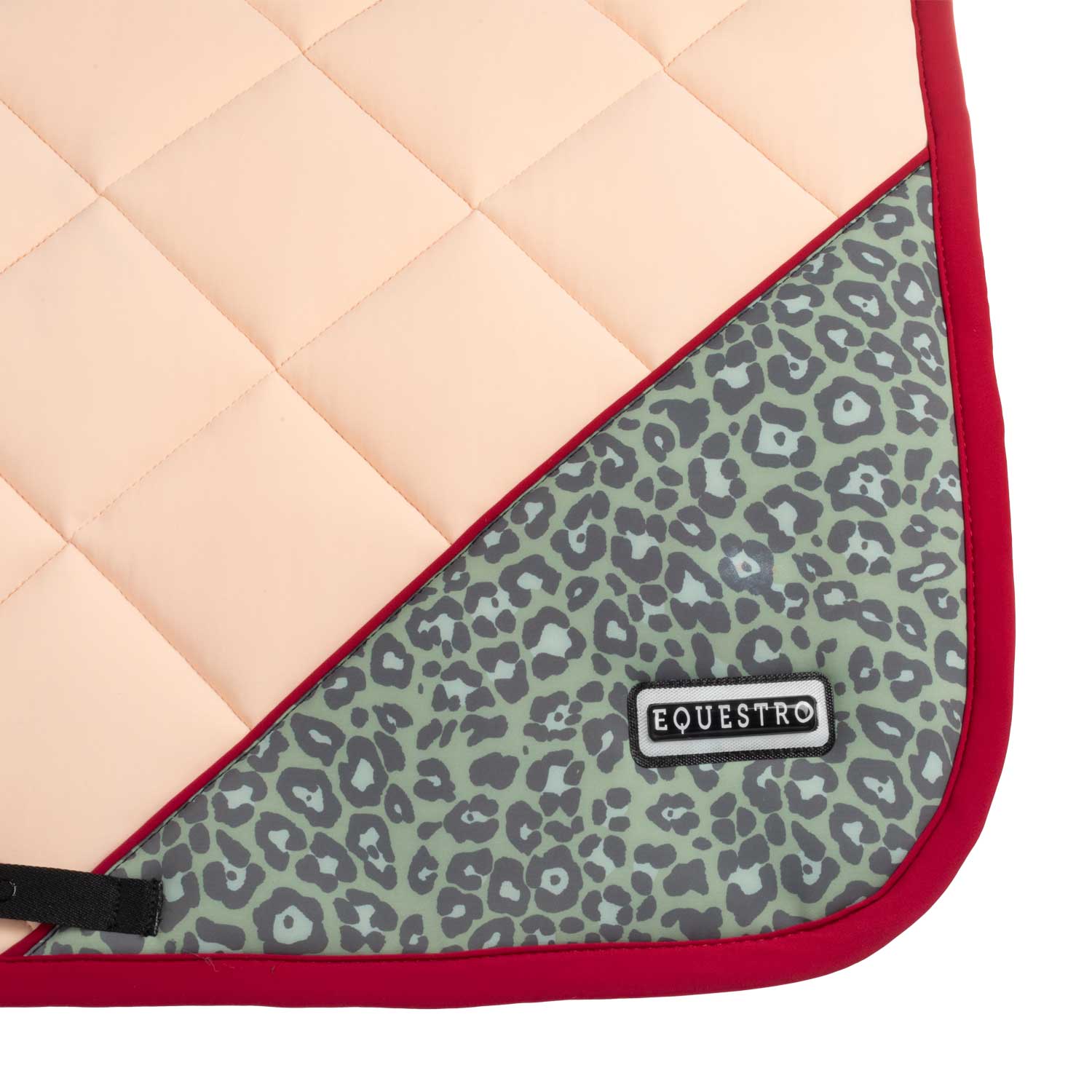 Sottosella Equestro da salto in tessuto tecnico con inserto leopardato