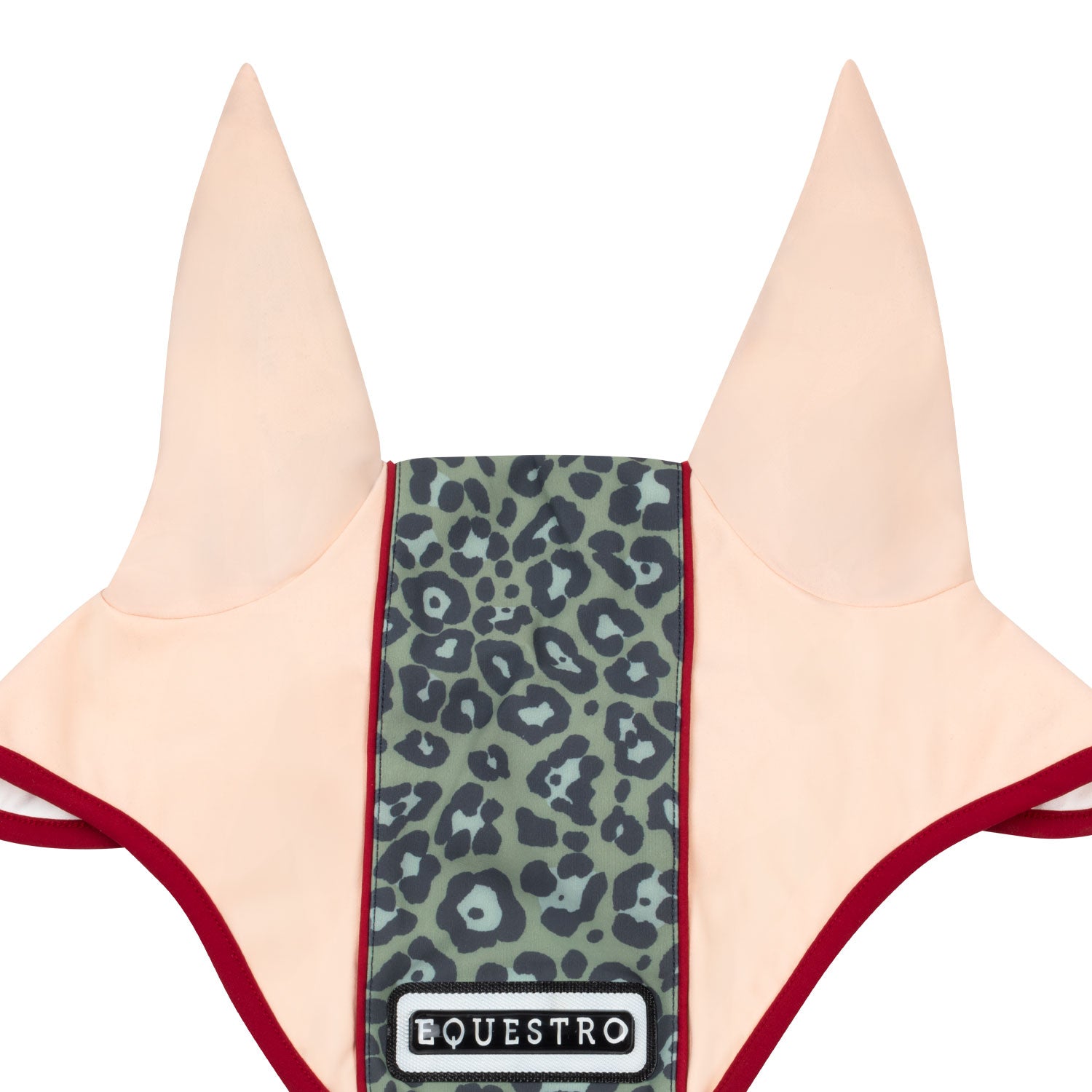 Equestro Cuffietta in Tessuto Tecnico con Fascia Centrale Leopardata