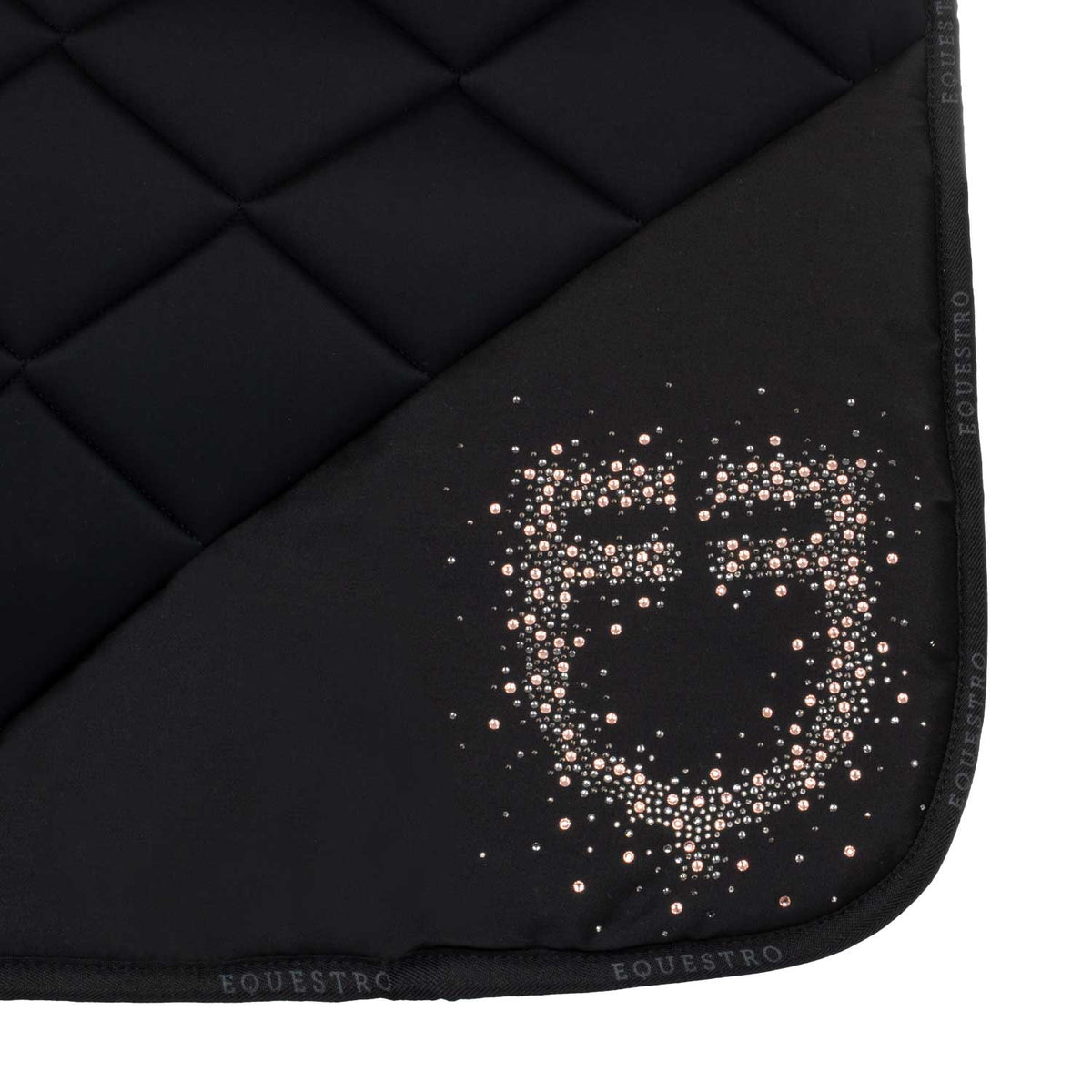 Equestro Sottosella da Dressage in Tessuto Tecnico con Logo Strass