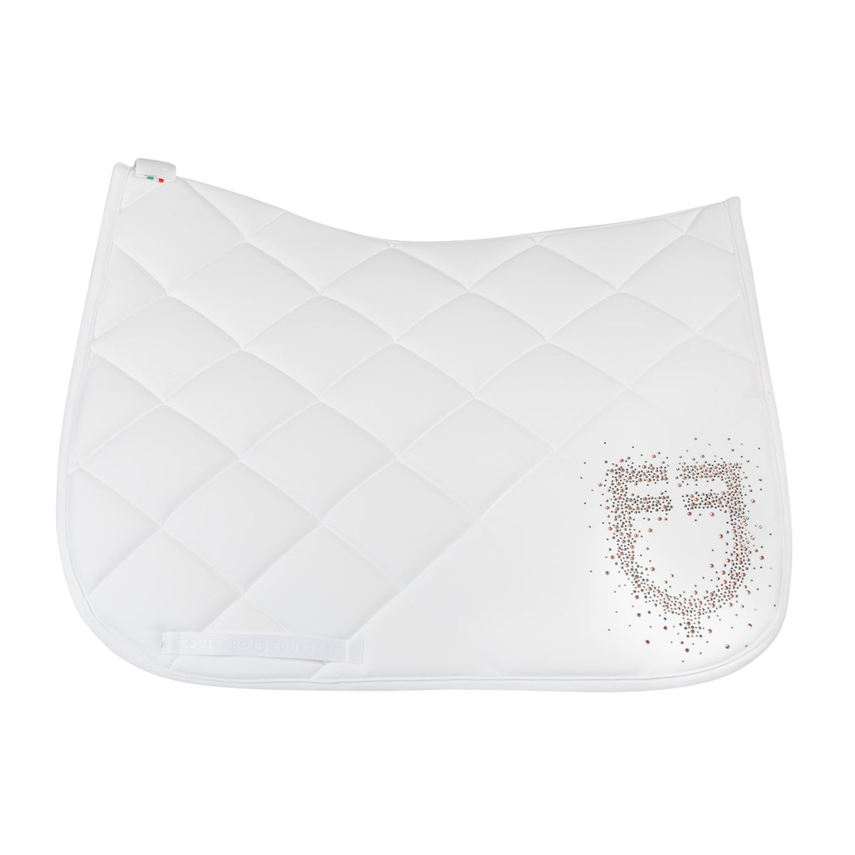 Equestro Sottosella da Dressage in Tessuto Tecnico con Logo Strass