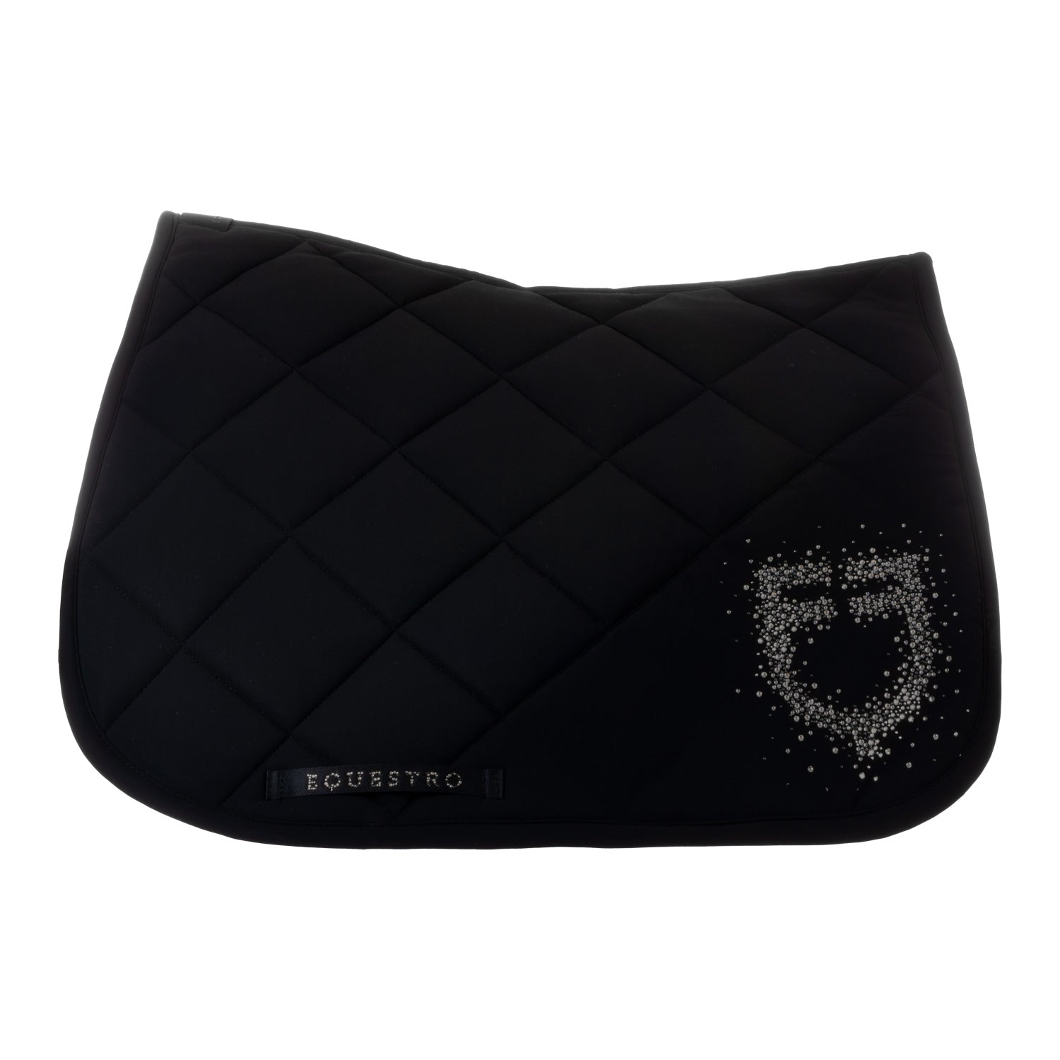 Equestro Sottosella da Salto in Tessuto Tecnico con Logo Strass