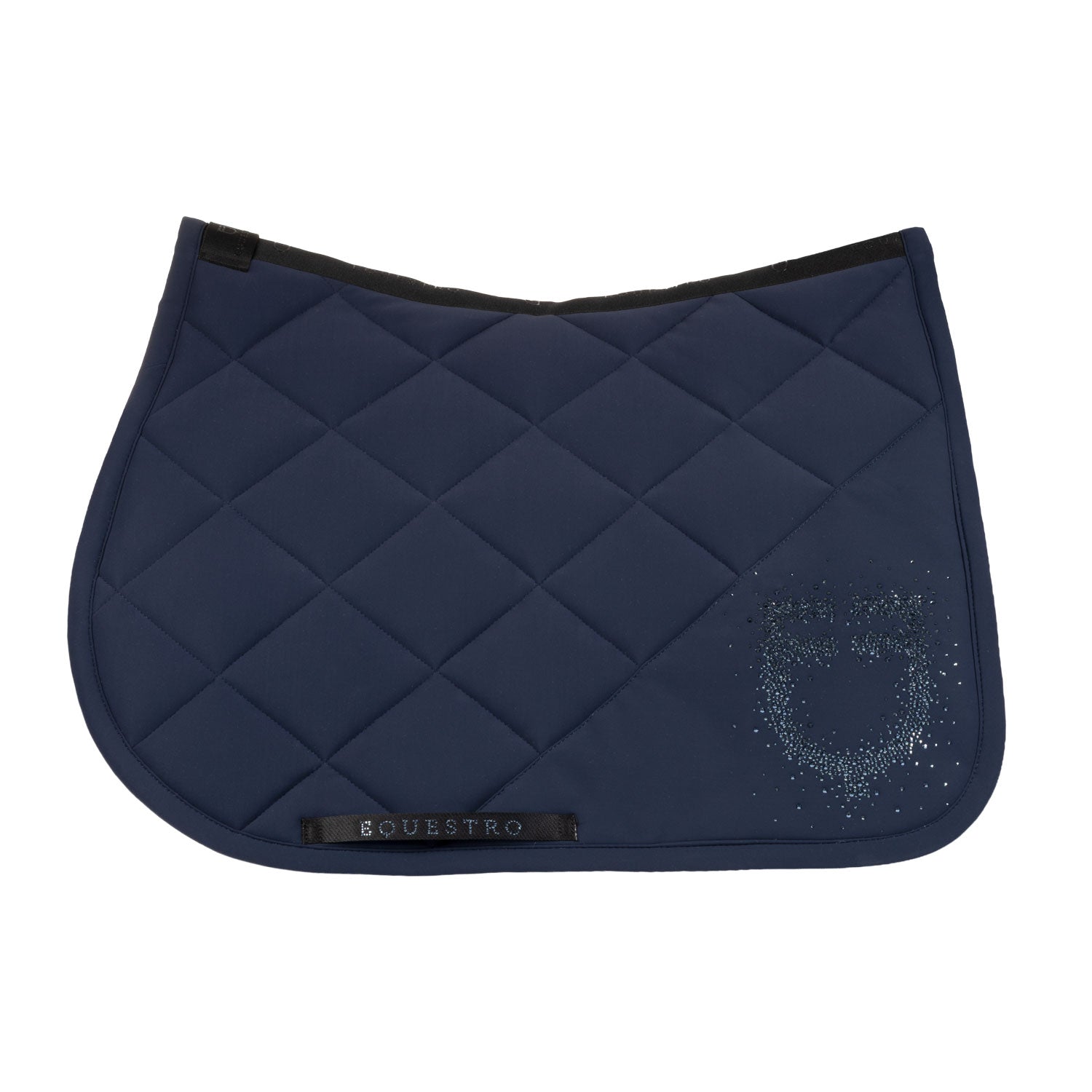 Equestro Sottosella da Salto in Tessuto Tecnico con Logo Strass