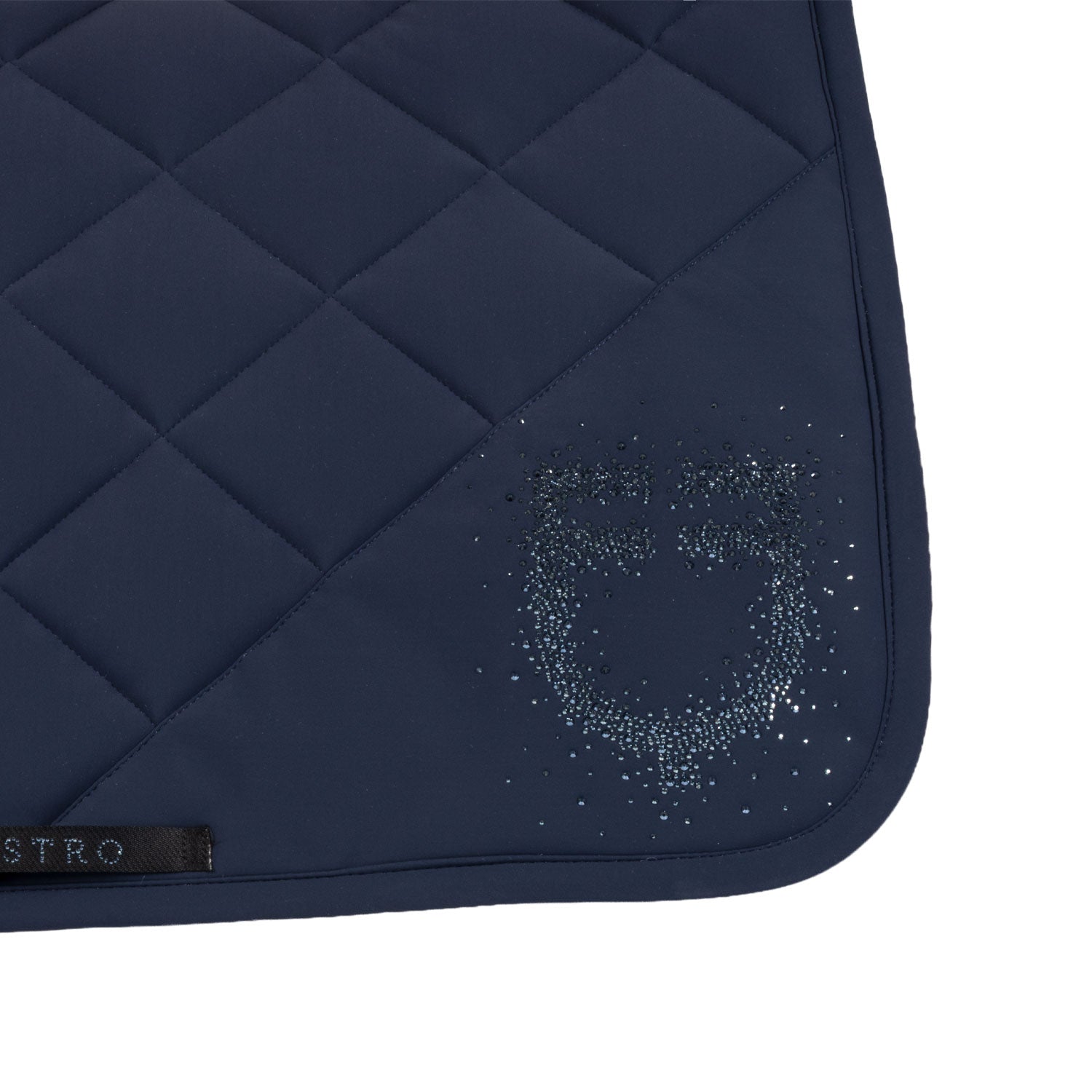 Equestro Sottosella da Salto in Tessuto Tecnico con Logo Strass
