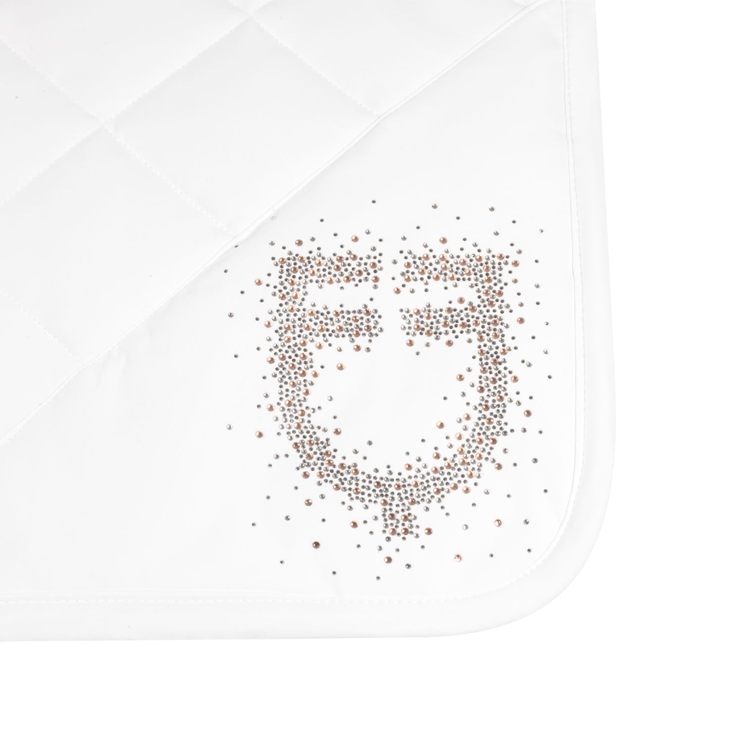 Equestro Sottosella da Salto in Tessuto Tecnico con Logo Strass
