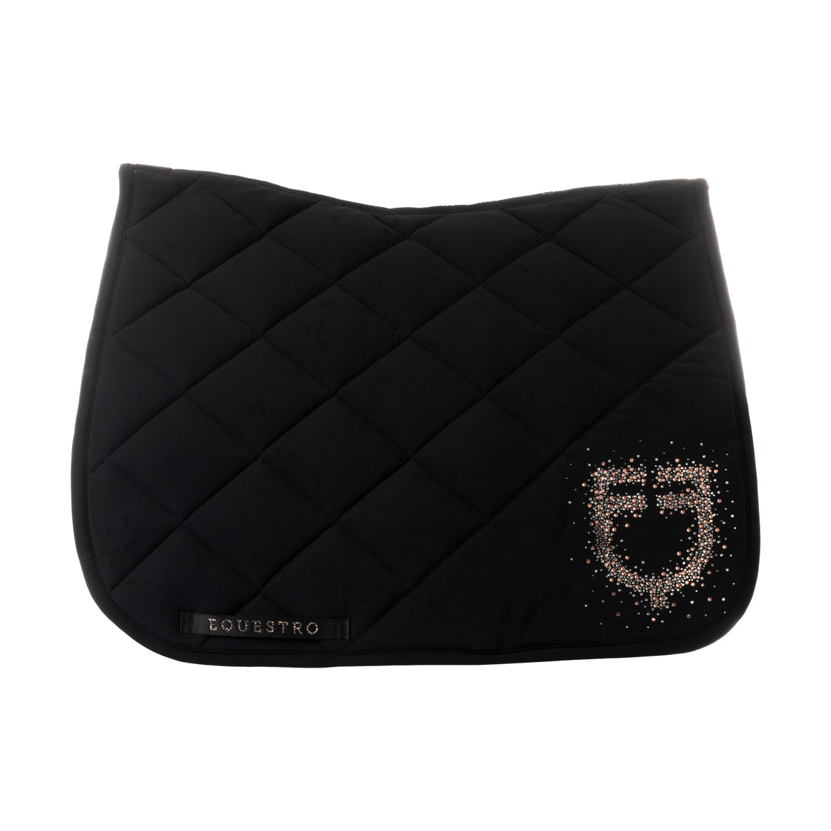 Equestro Sottosella da Dressage in Tessuto Tecnico con Logo Strass