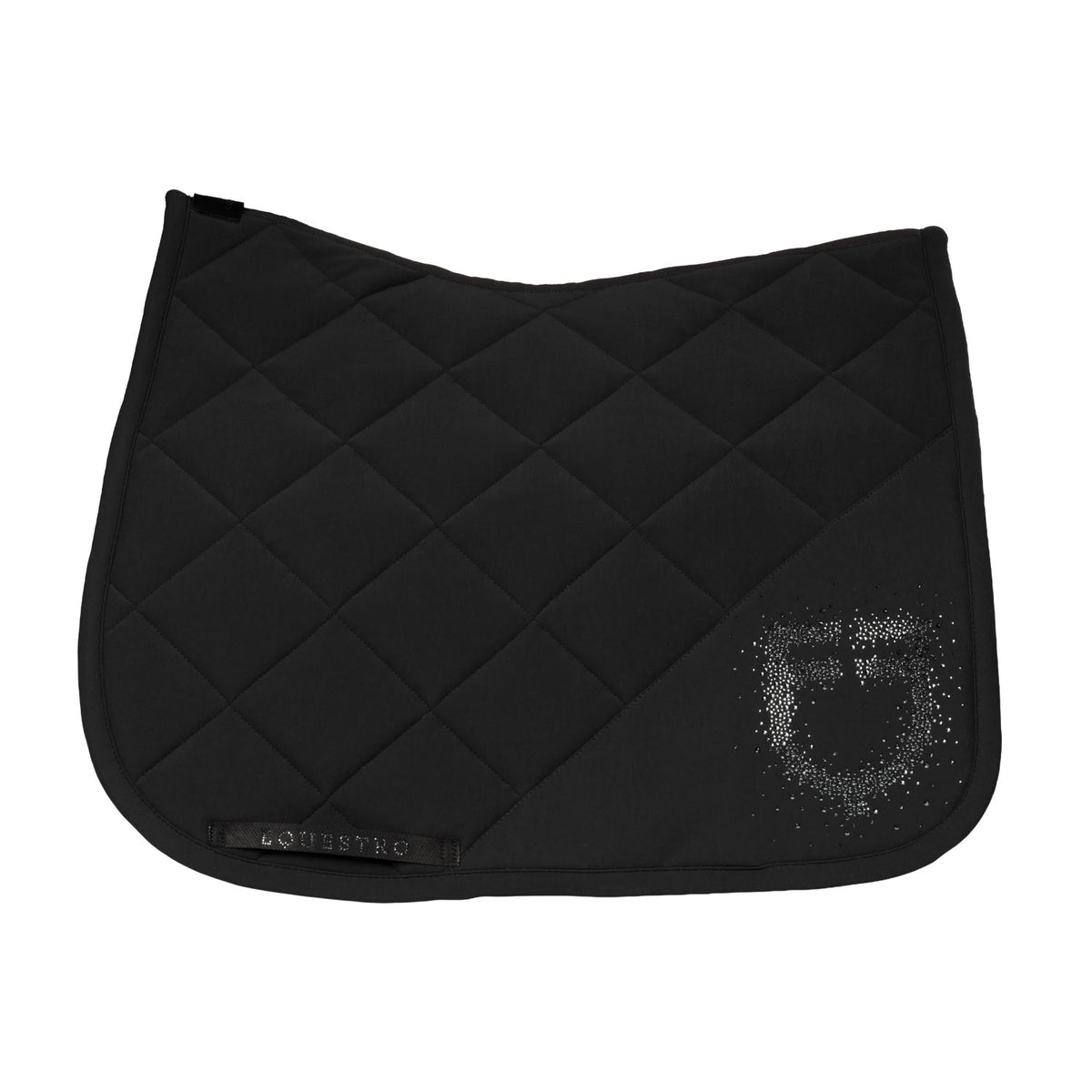 Equestro Sottosella da Dressage in Tessuto Tecnico con Logo Strass