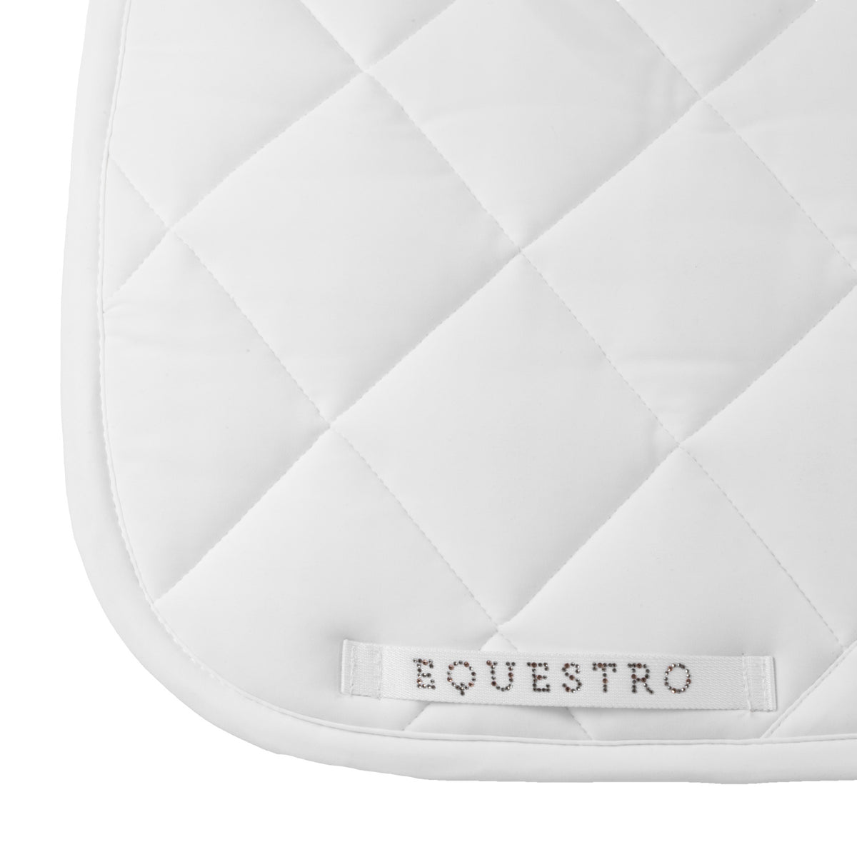 Equestro Sottosella da Dressage in Tessuto Tecnico con Logo Strass