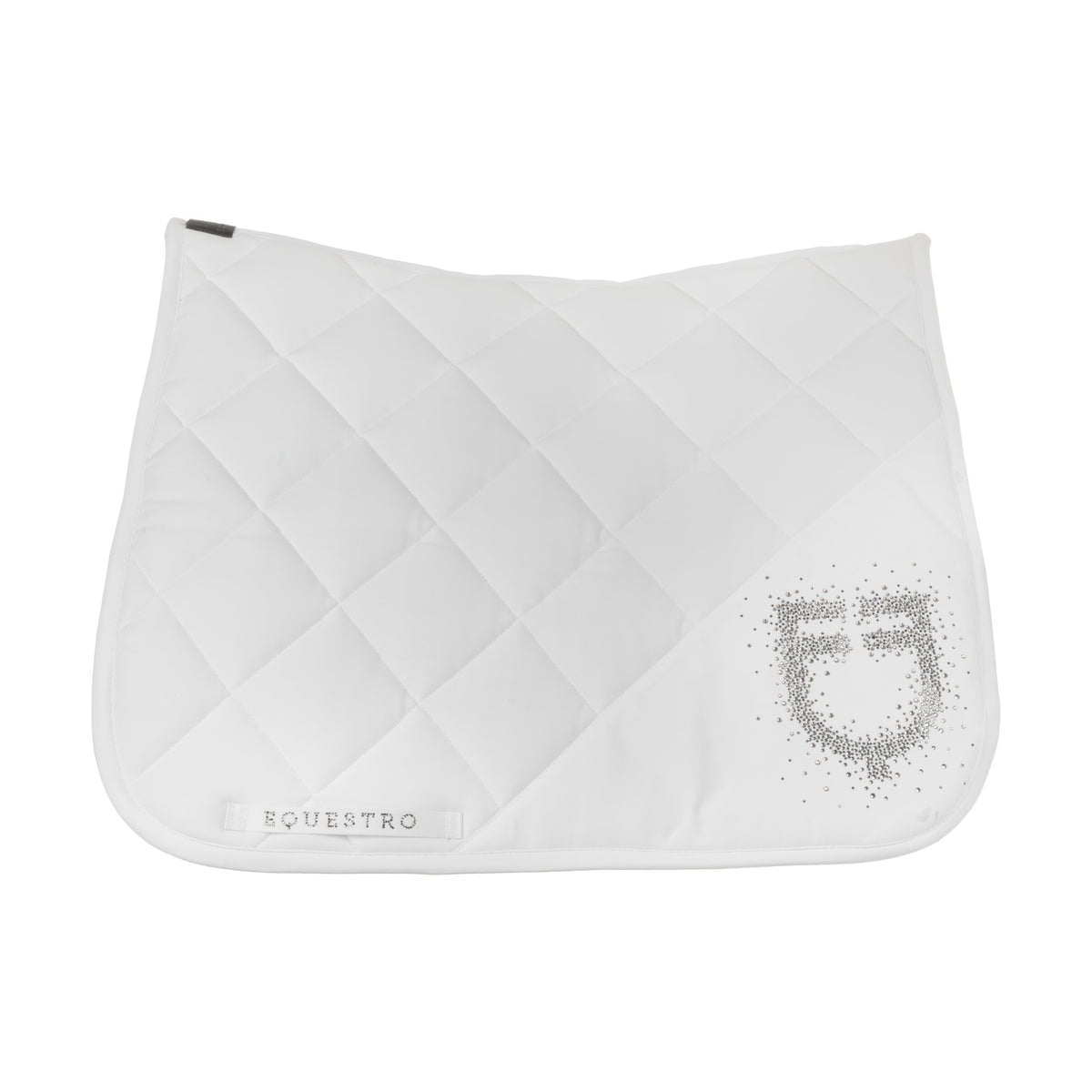 Equestro Sottosella da Dressage in Tessuto Tecnico con Logo Strass