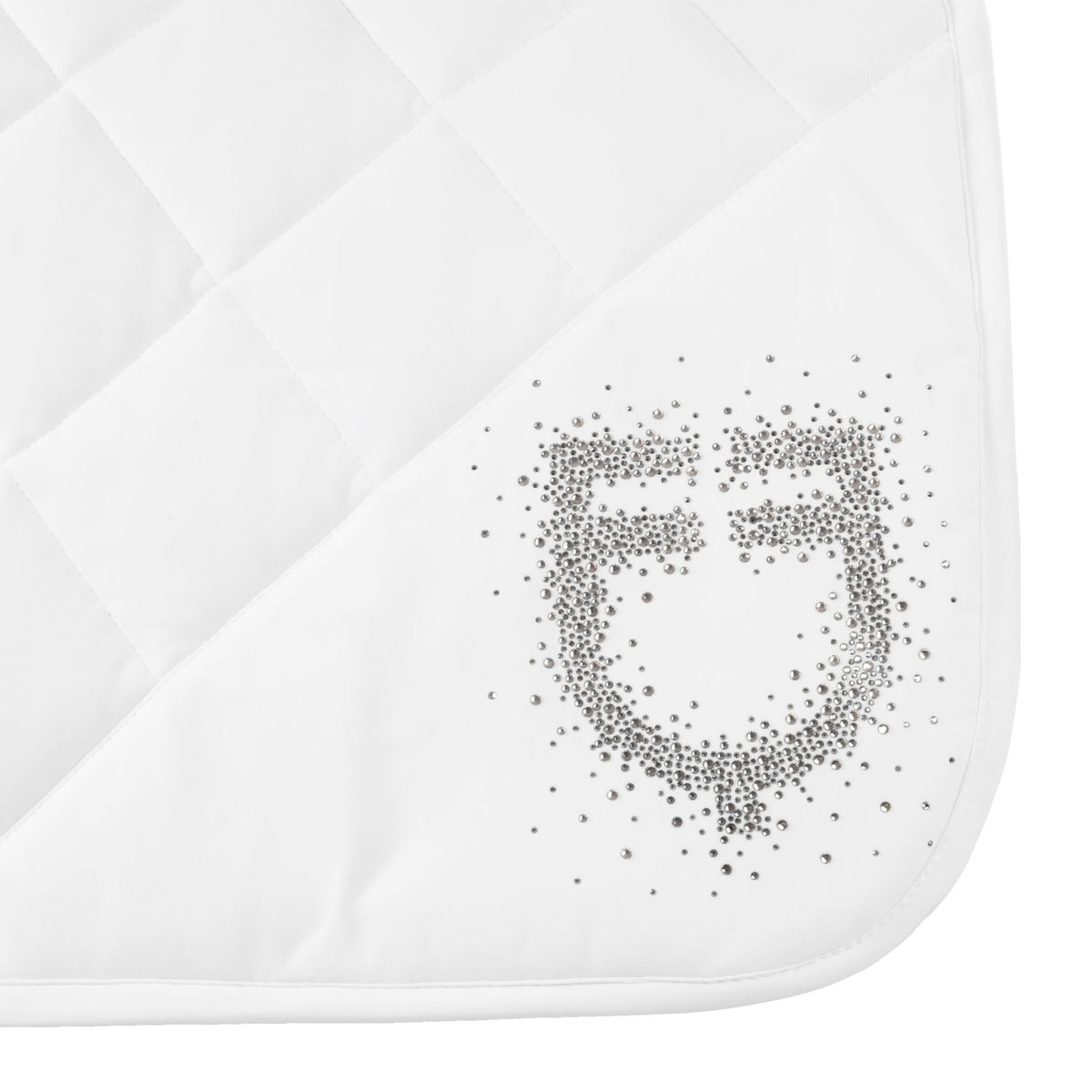 Equestro Sottosella da Dressage in Tessuto Tecnico con Logo Strass