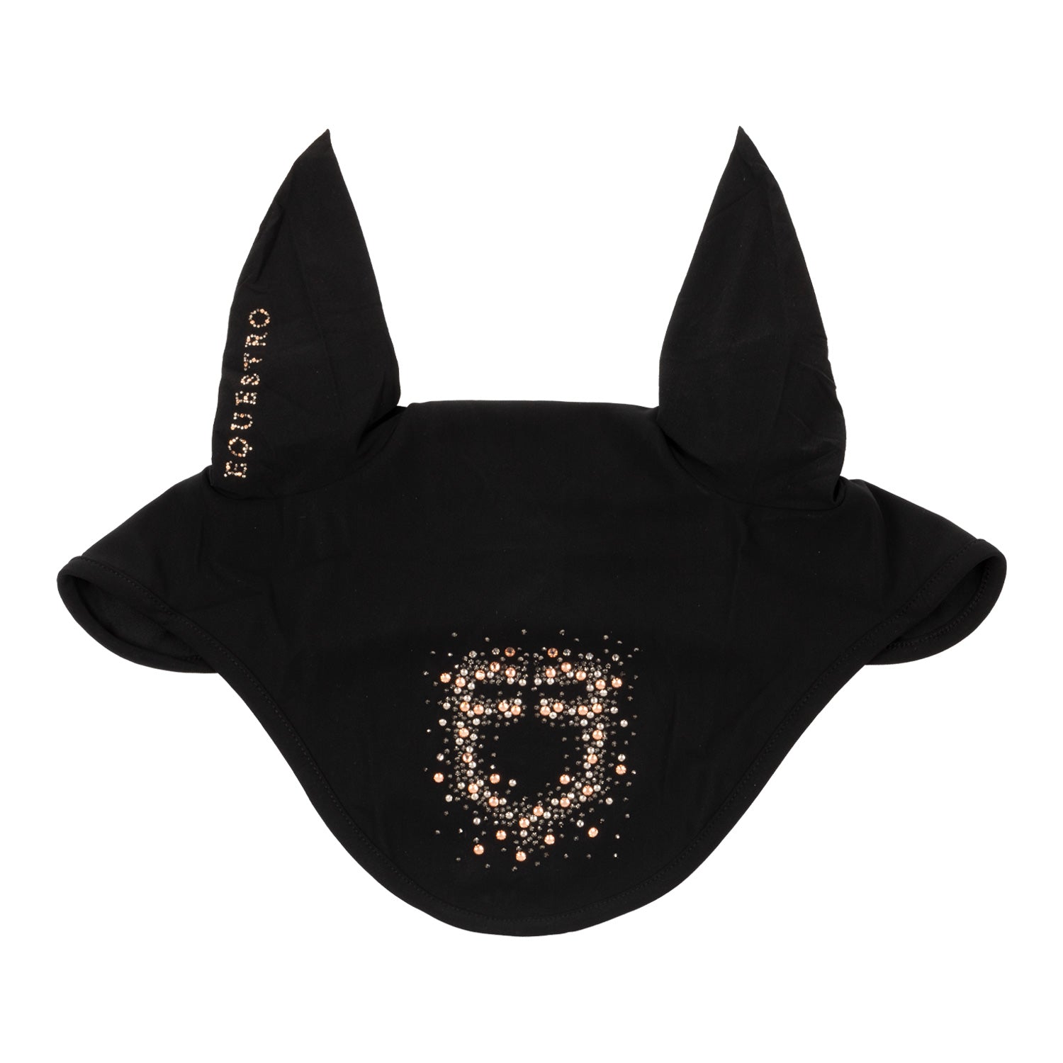 Equestro Cuffietta in Tessuto Tecnico con Logo Glitter