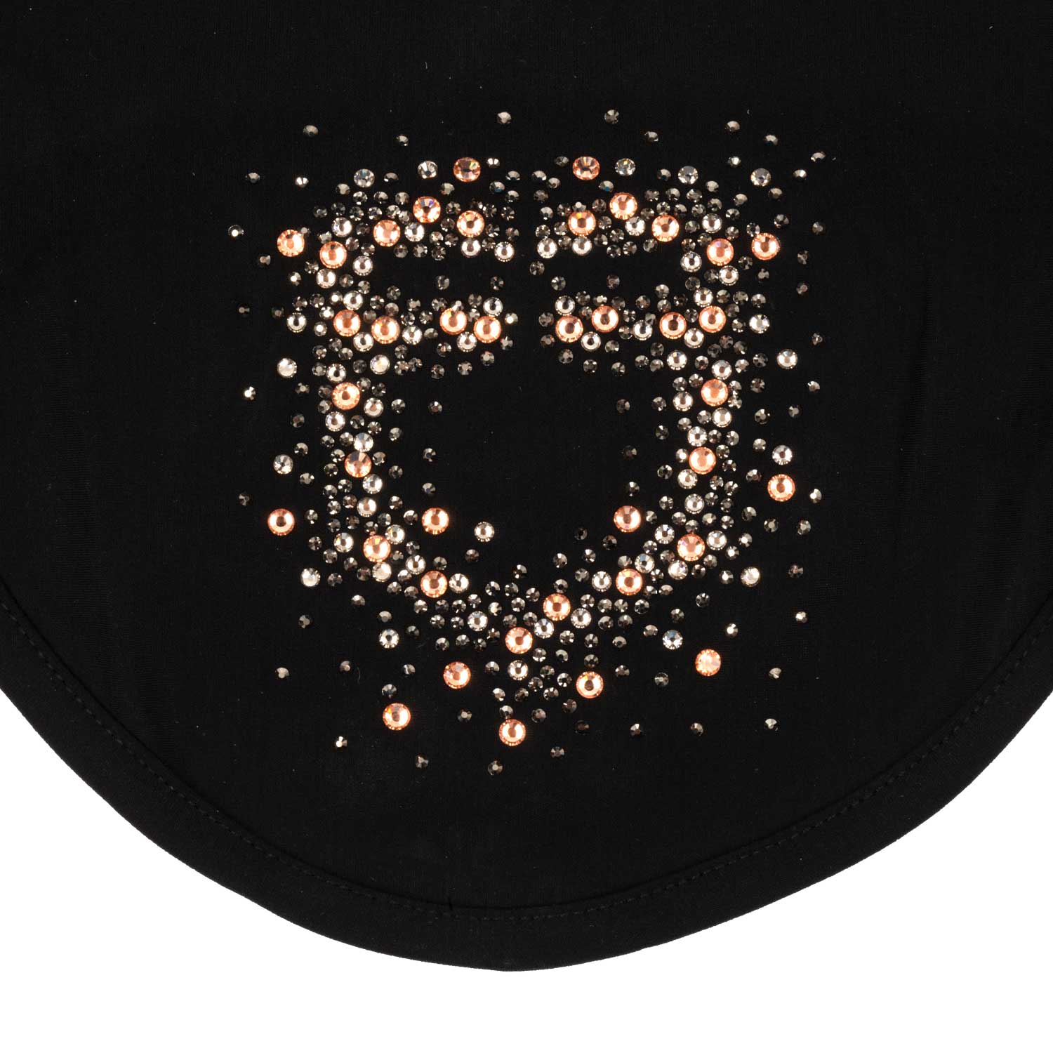 Equestro Cuffietta in Tessuto Tecnico con Logo Glitter