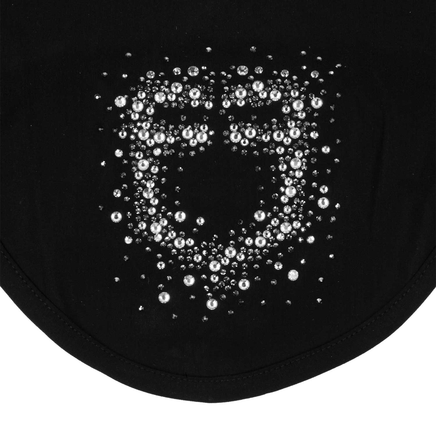 Equestro Cuffietta in Tessuto Tecnico con Logo Glitter