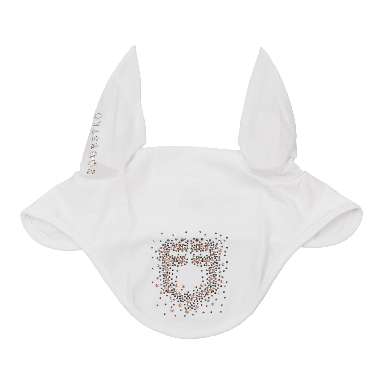 Equestro Cuffietta in Tessuto Tecnico con Logo Glitter