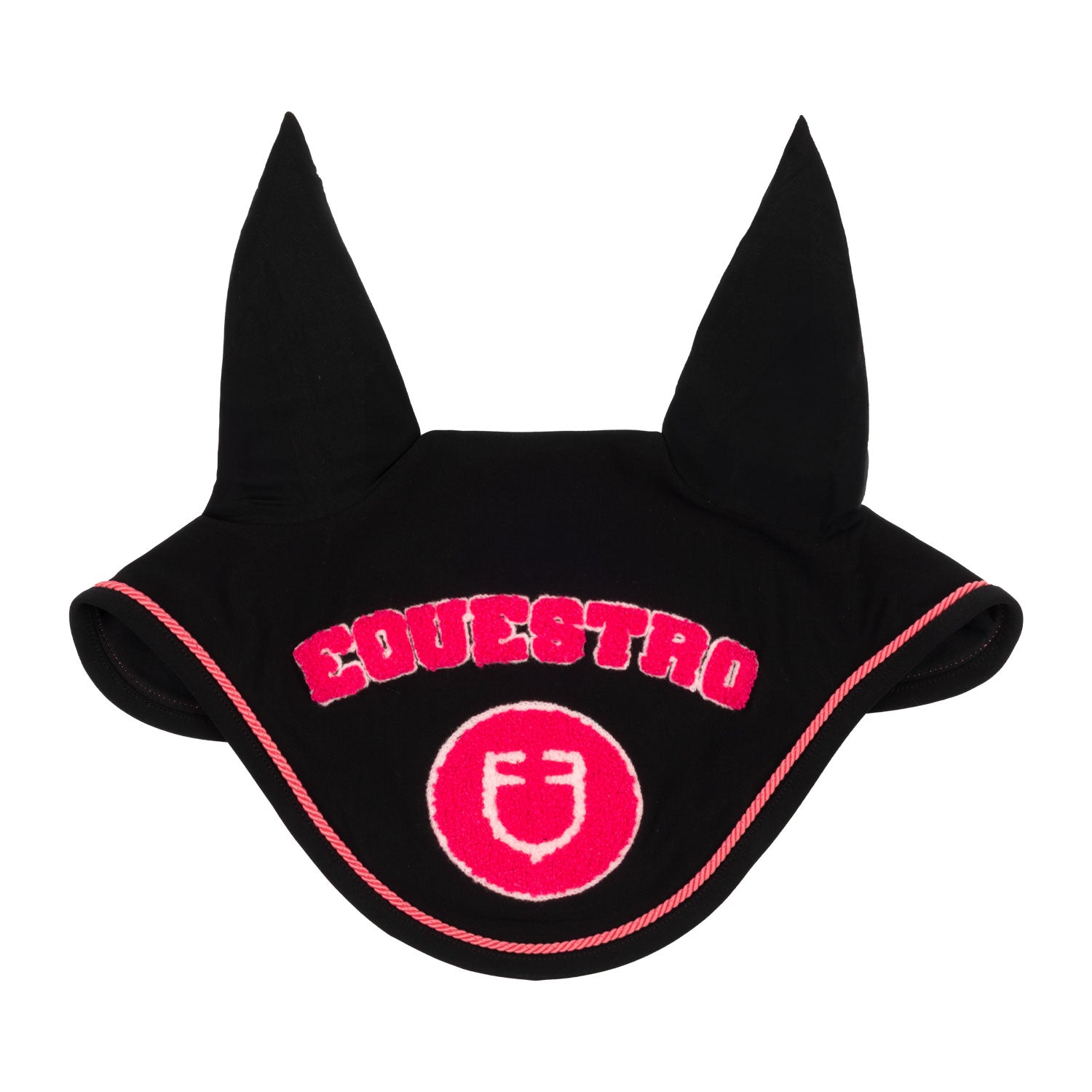 Equestro Cuffietta in Tessuto Tecnico con Logo Su Patch Spugna