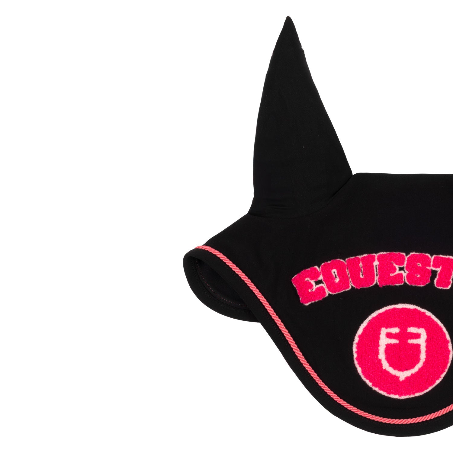 Equestro Cuffietta in Tessuto Tecnico con Logo Su Patch Spugna