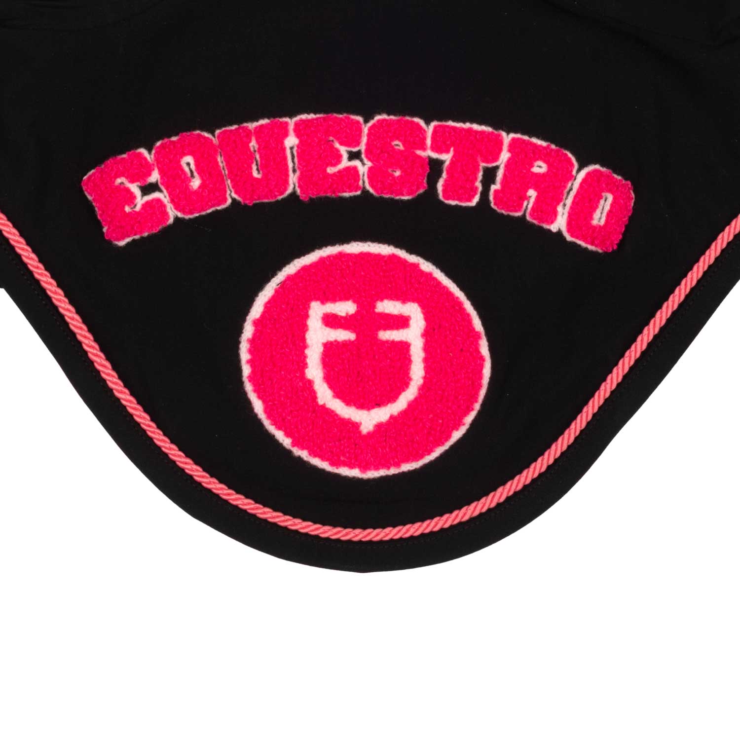 Equestro Cuffietta in Tessuto Tecnico con Logo Su Patch Spugna