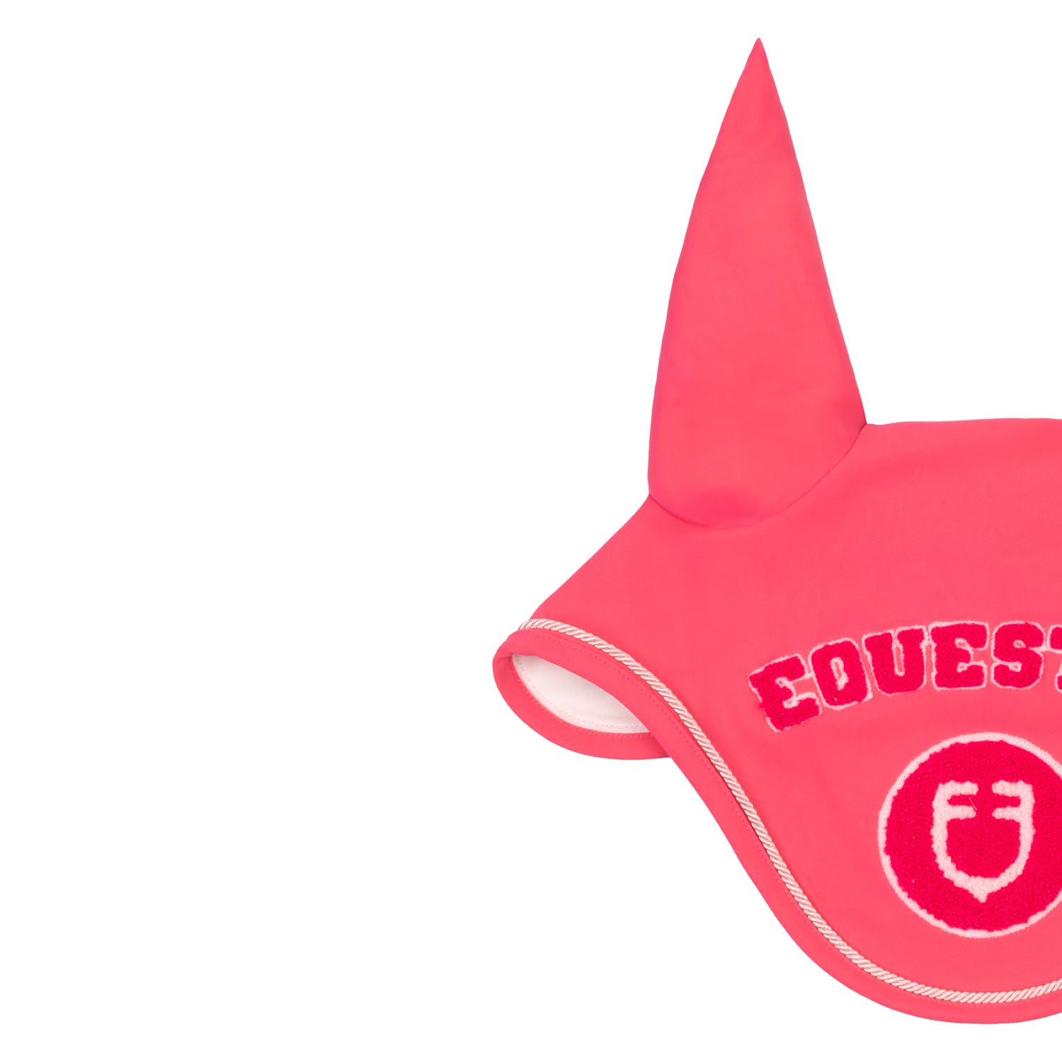 Equestro Cuffietta in Tessuto Tecnico con Logo Su Patch Spugna